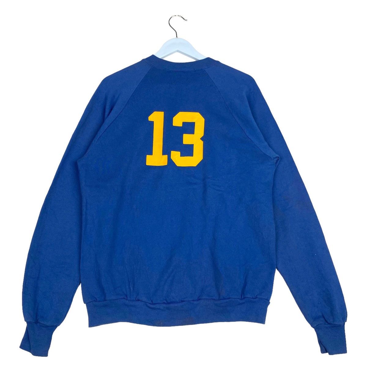 Jerzees × Vintage Vintage Jerzees Printed Number Crewneck Sweatshirt Blue Size US XL / EU 56 / 4 - 5 Thumbnail
