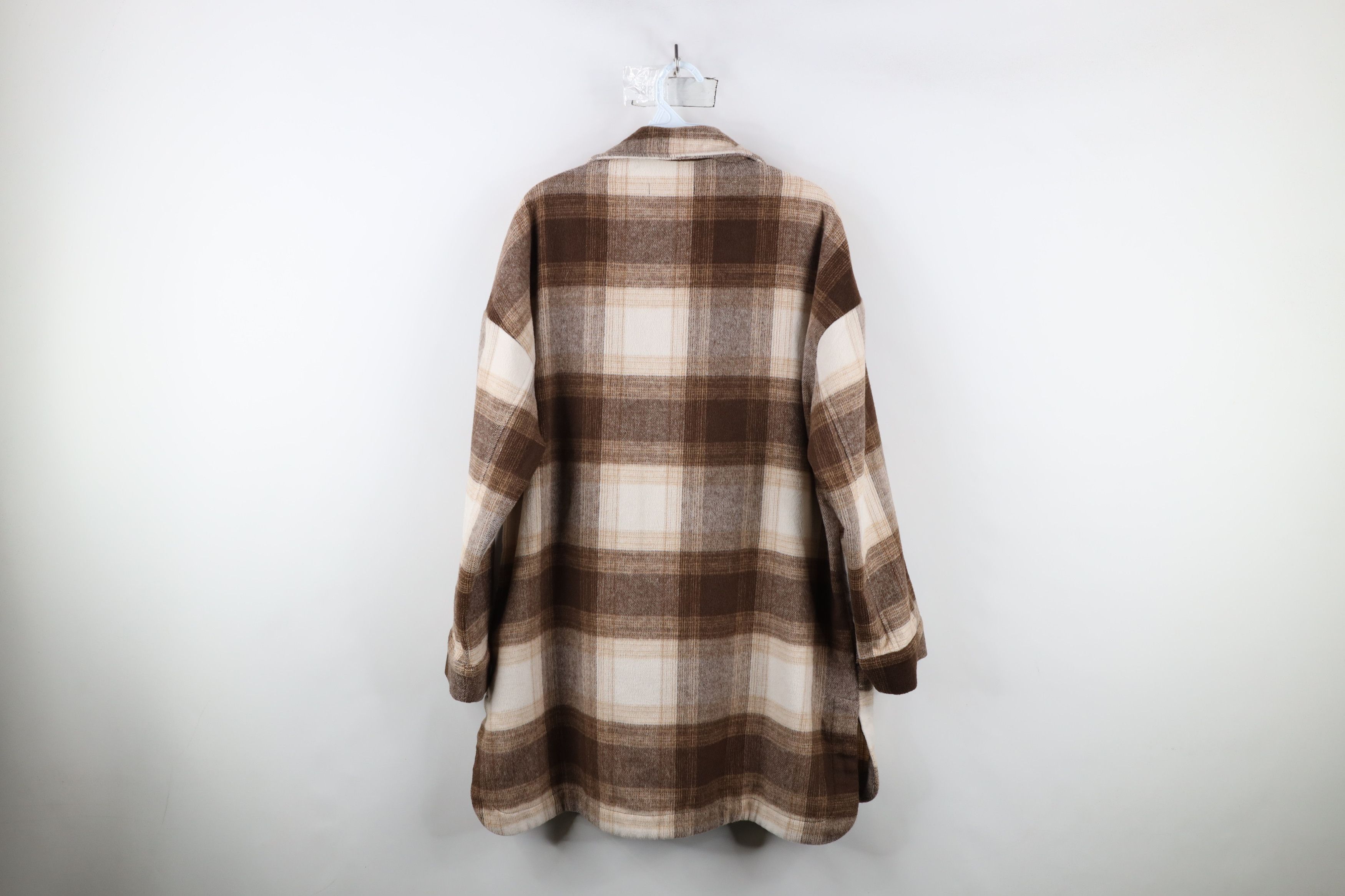 Banana Republic × Vintage Banana Republic Baggy Flannel Button Shirt Jacket Plaid Size L / US 10 / IT 46 - 12 Thumbnail