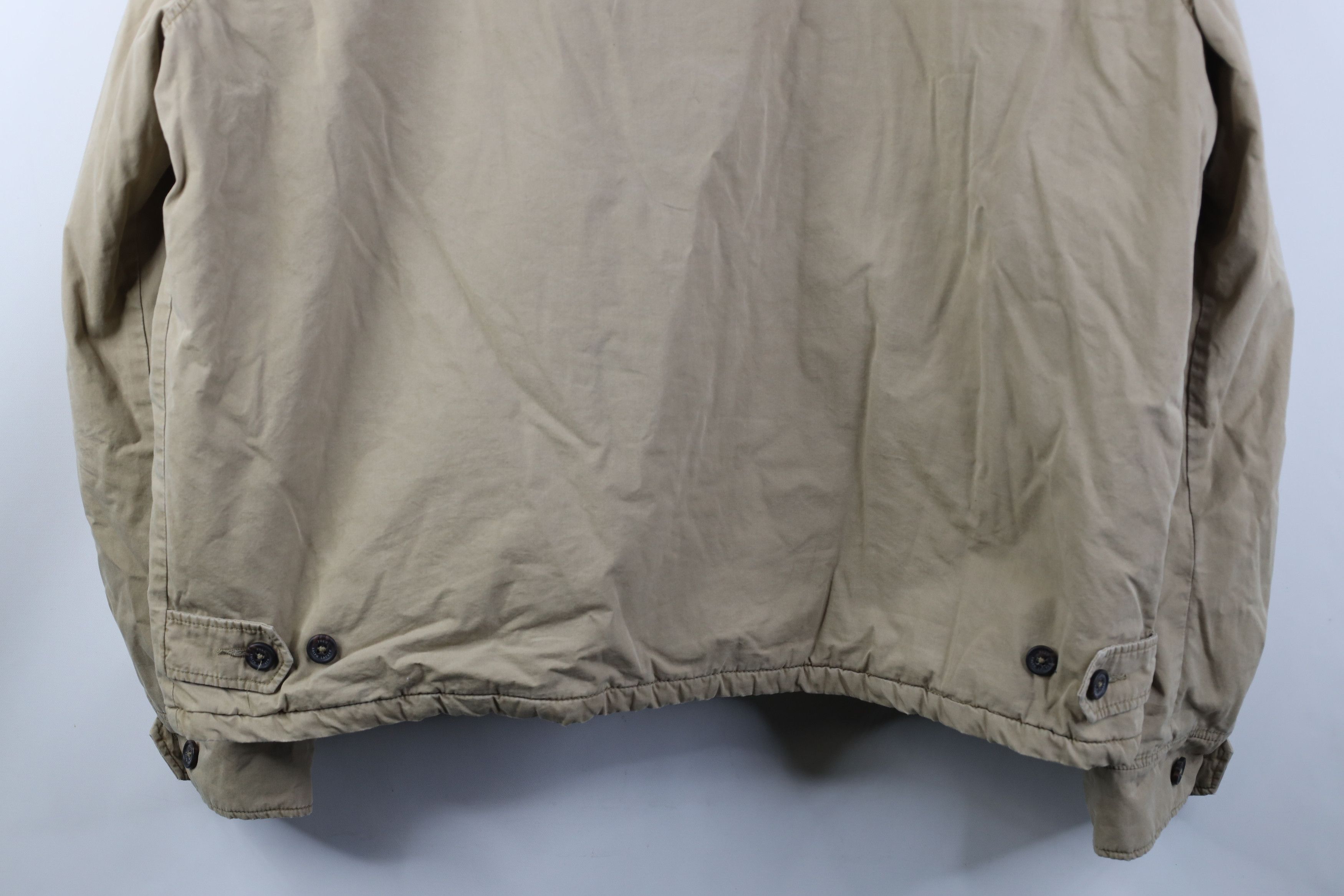 Ralph Lauren Vintage Ralph Lauren Lined Full Zip Bomber Jacket Beige Size US XXL / EU 58 / 5 - 16 Thumbnail