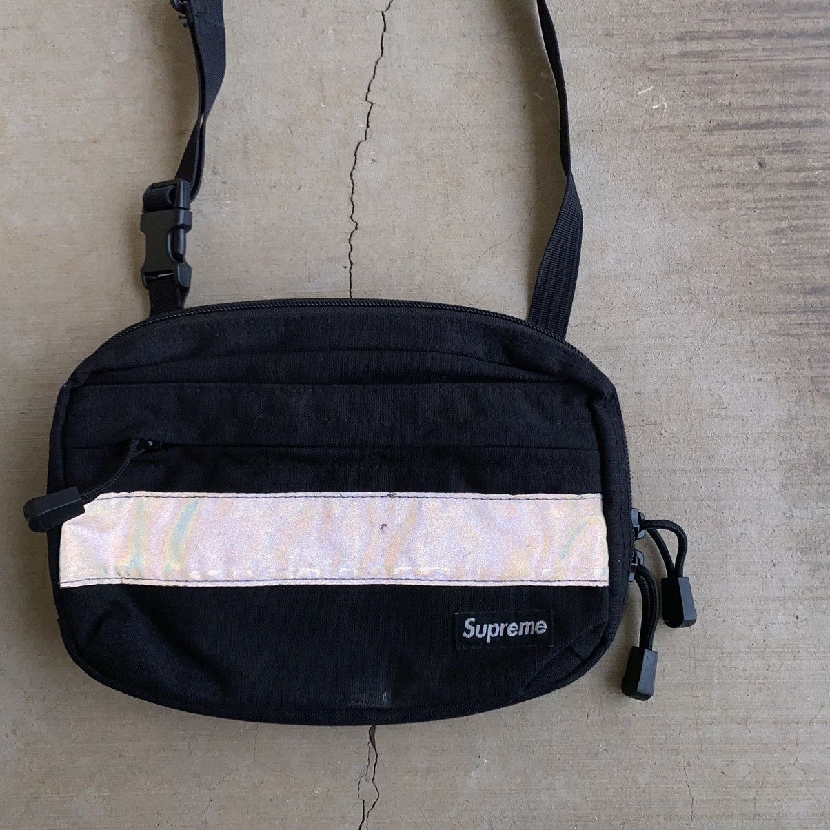 Supreme Supreme Shoudler Bag Black Hi Vis Cordura 3M Reflective 2014 Size ONE SIZE - 3 Thumbnail