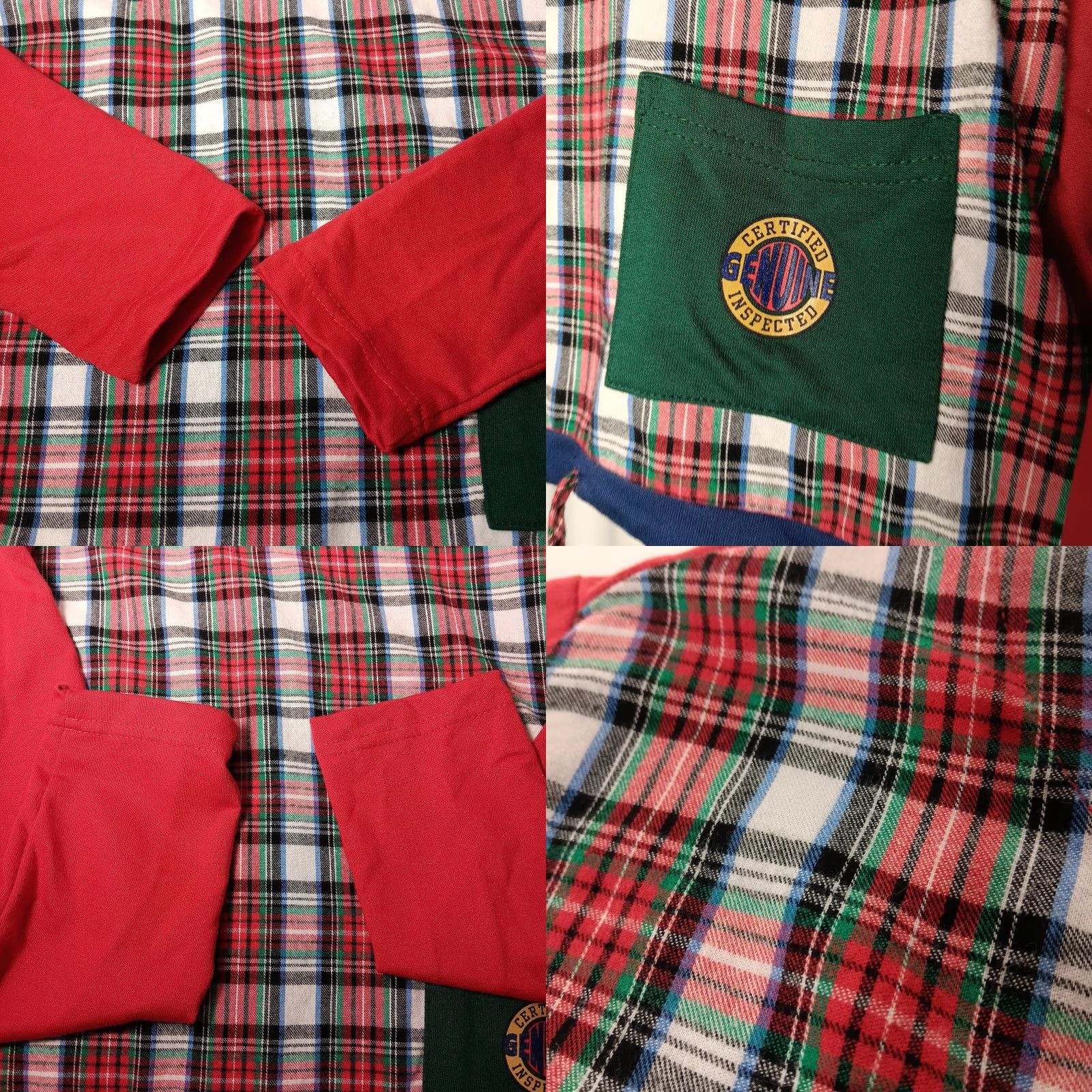 Hang Ten VINTAGE Hang Ten Shirt Sweatshirt Cropped Red Plaid Tartan 1990s Surf Skate Women's L Size L / US 10 / IT 46 - 8 Thumbnail