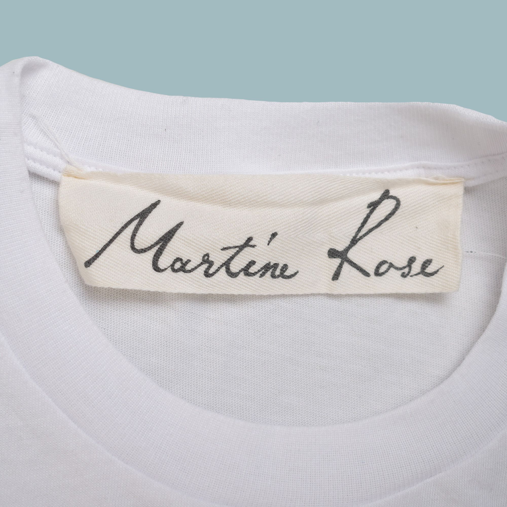 Martine Rose MARTINE ROSE ROSE FLOWER WHITE T-SHIRT MARKED XL Size US XL / EU 56 / 4 - 3 Thumbnail