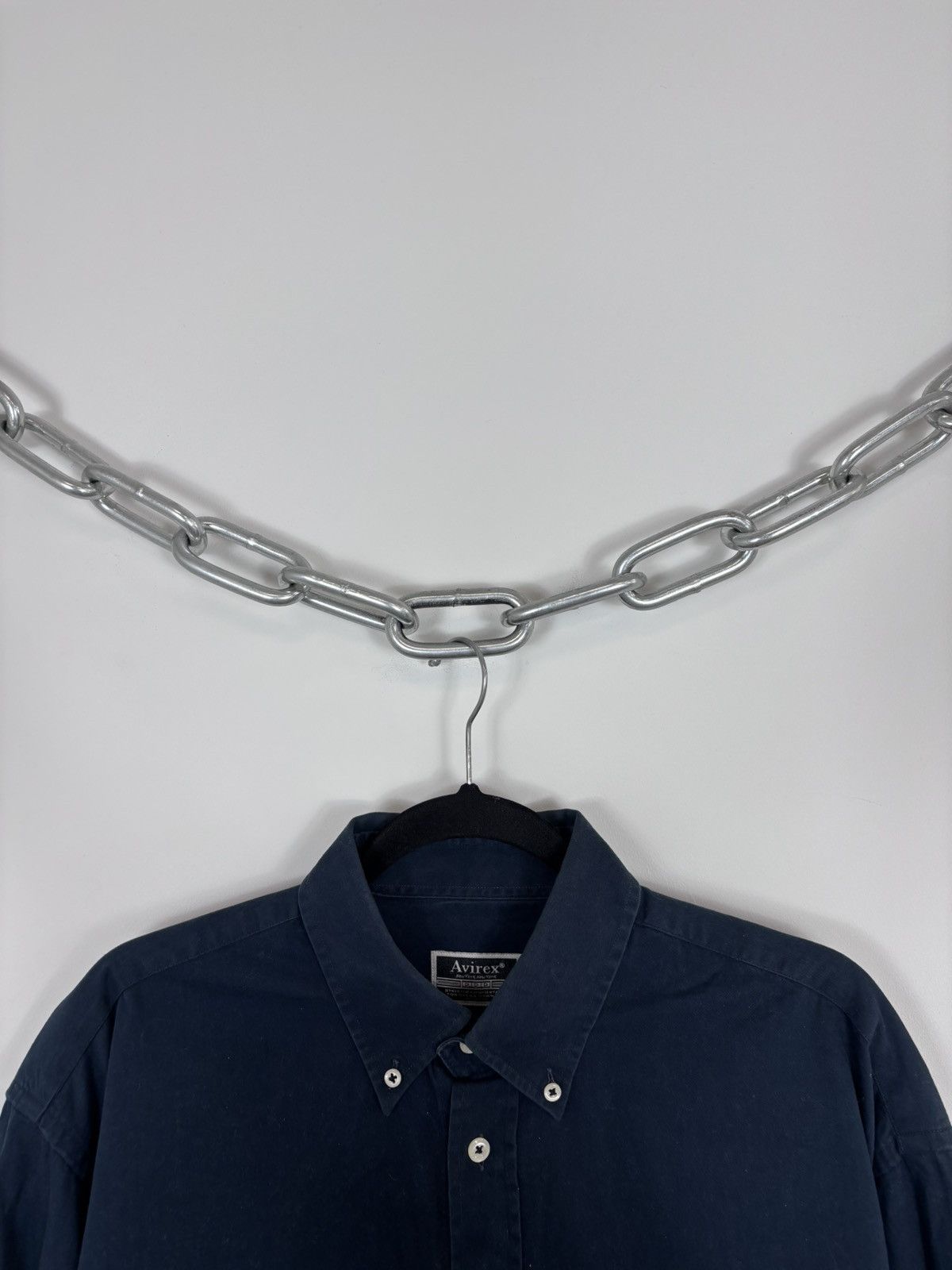 Avirex Vintage Avirex USA Men’s Navy Blue Long Sleeve Shirt Size US XL / EU 56 / 4 - 4 Thumbnail
