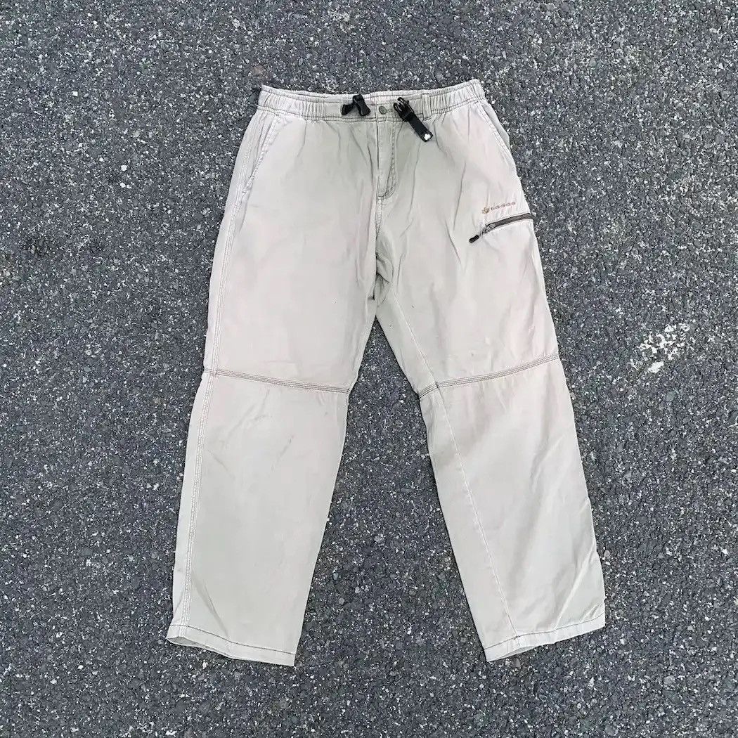 StraightFaded LOGOS Brand Double Knee Baggy Faded Hiking HeavyCotton Pants Size US 31 - 1 Thumbnail