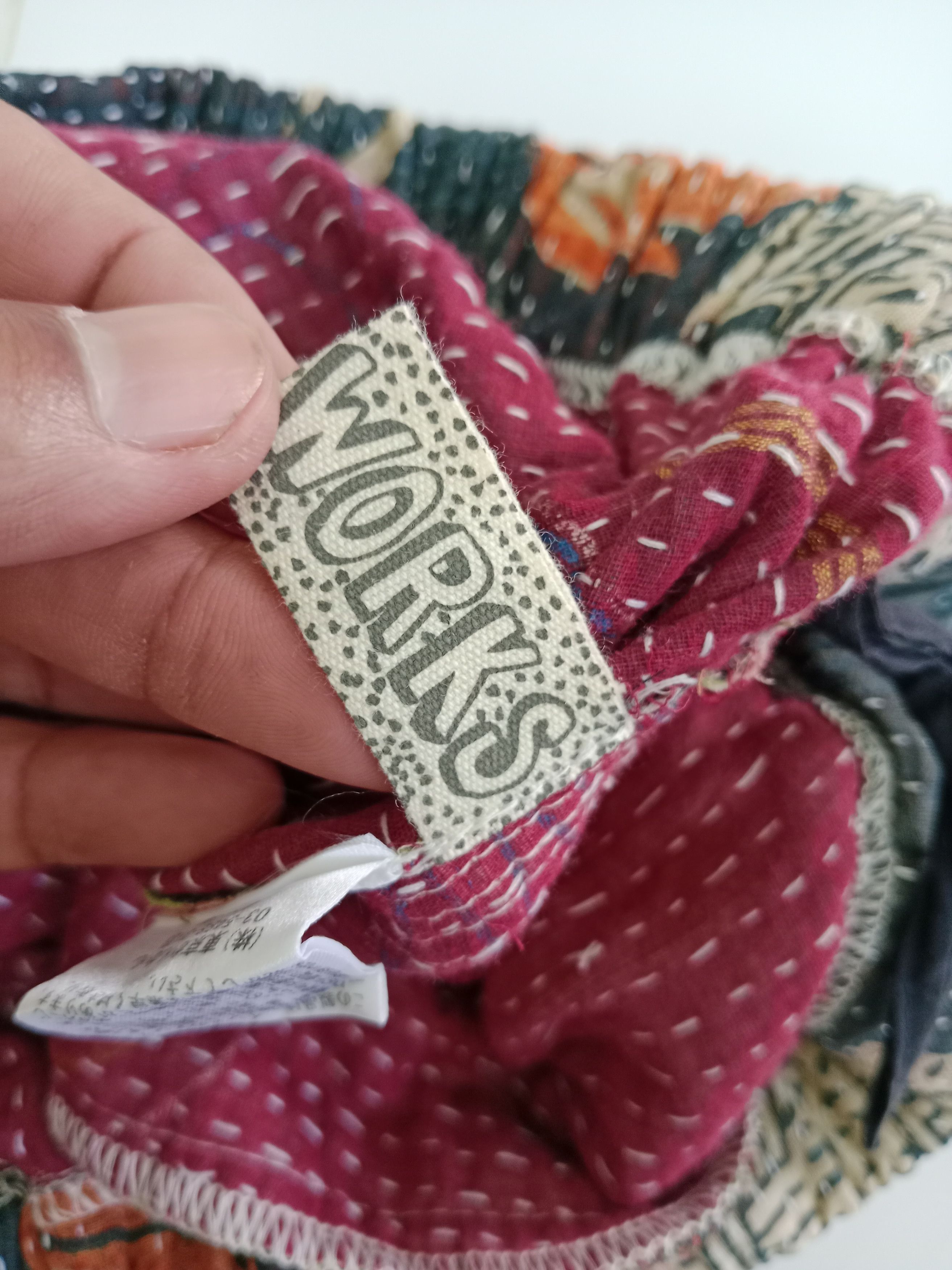 Japanese Brand Native Works Pants Inspired Kapital Style Sashiko Flower Mot Size US 33 - 12 Thumbnail