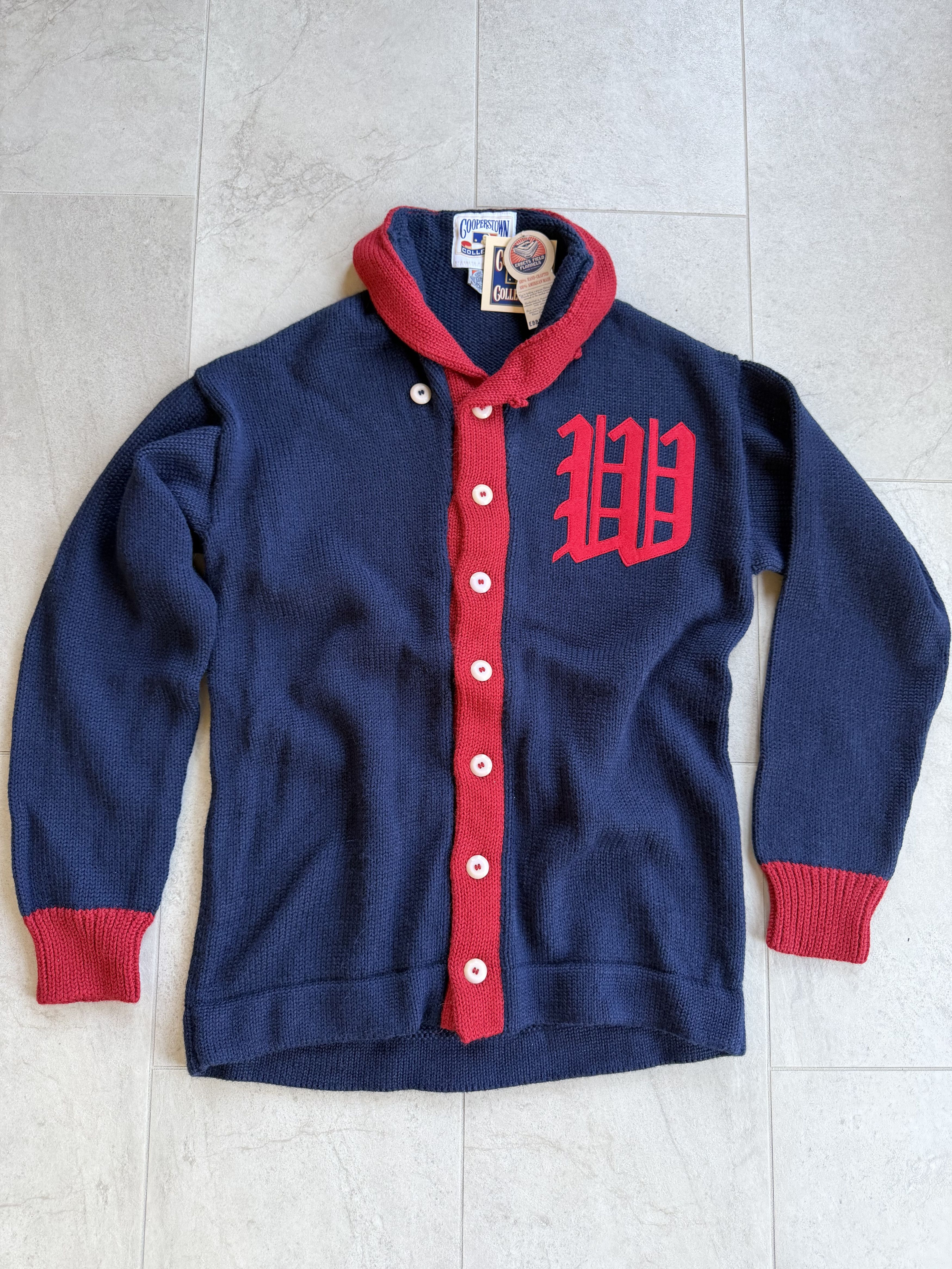 Ebbets Field Flannels Ebbets Field 1912 Washington Senators Shawl Collar Sweater Size US L / EU 52-54 / 3 - 1 Thumbnail