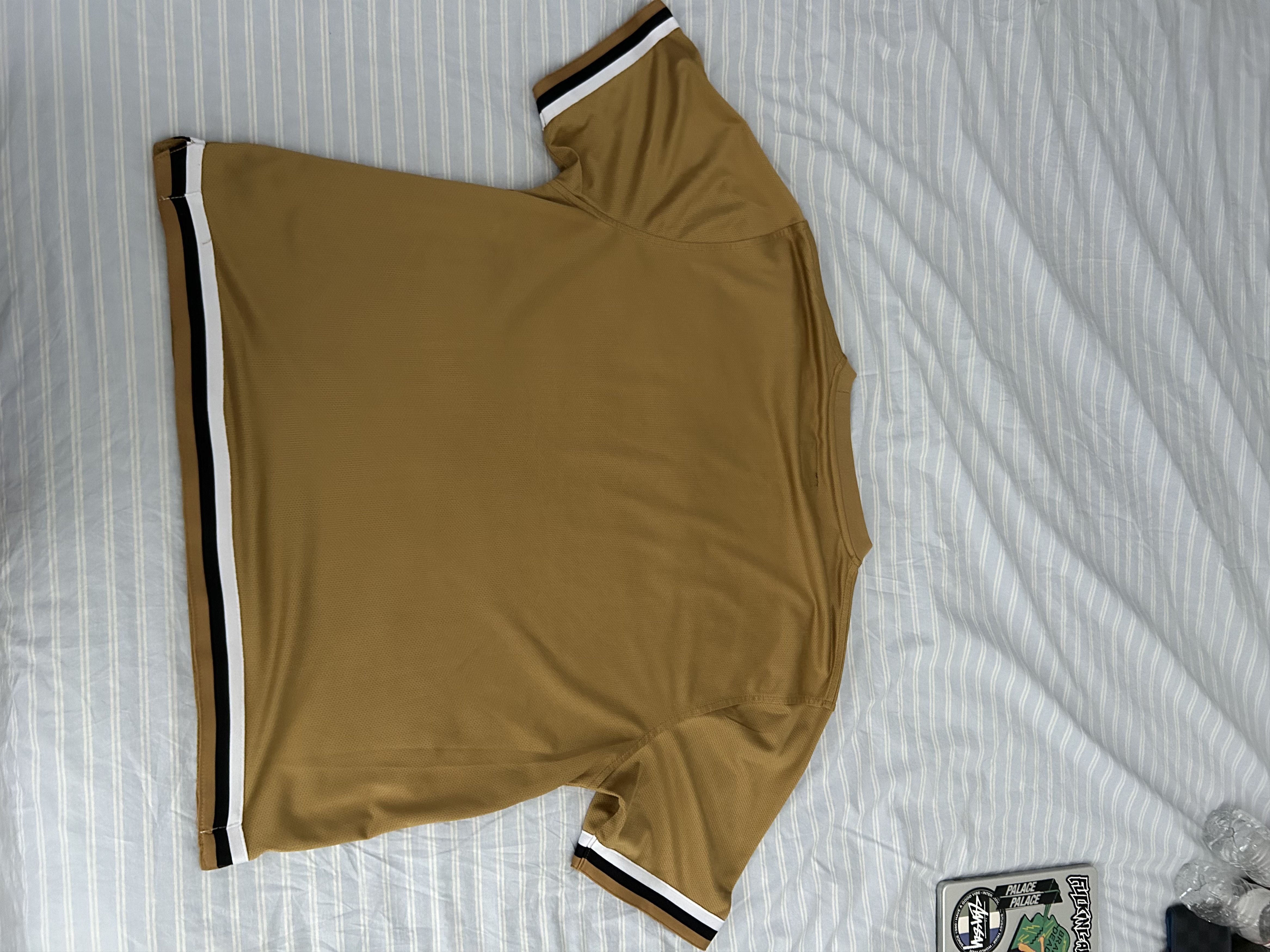 Stussy Stussy Mesh Sports Jersey /gold white Size US L / EU 52-54 / 3 - 2 Thumbnail