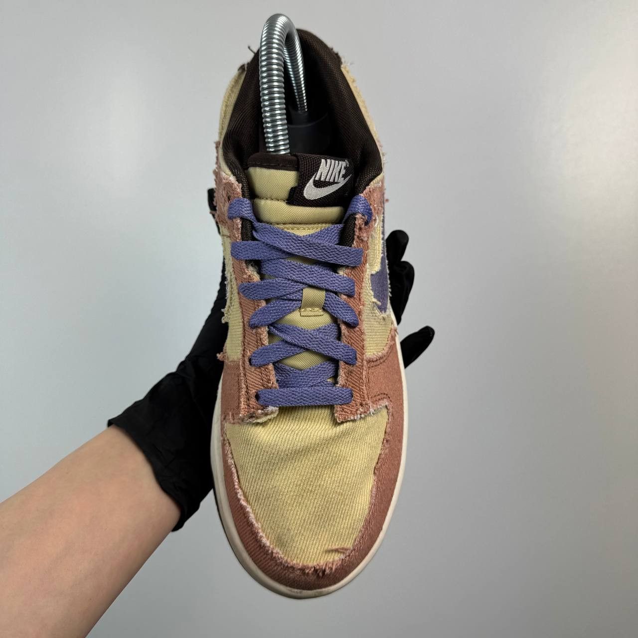 Nike Nike Dunk Low Scrap Beige Purple Distressed Size 38.5 Size US 7 / IT 37 - 6 Thumbnail