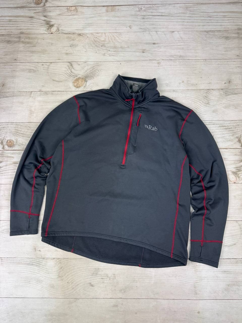 Rab Rab Power Stretch Pull-On Fleece Jacket 1/3 Zip Polartec Size US XL / EU 56 / 4 - 1 Thumbnail