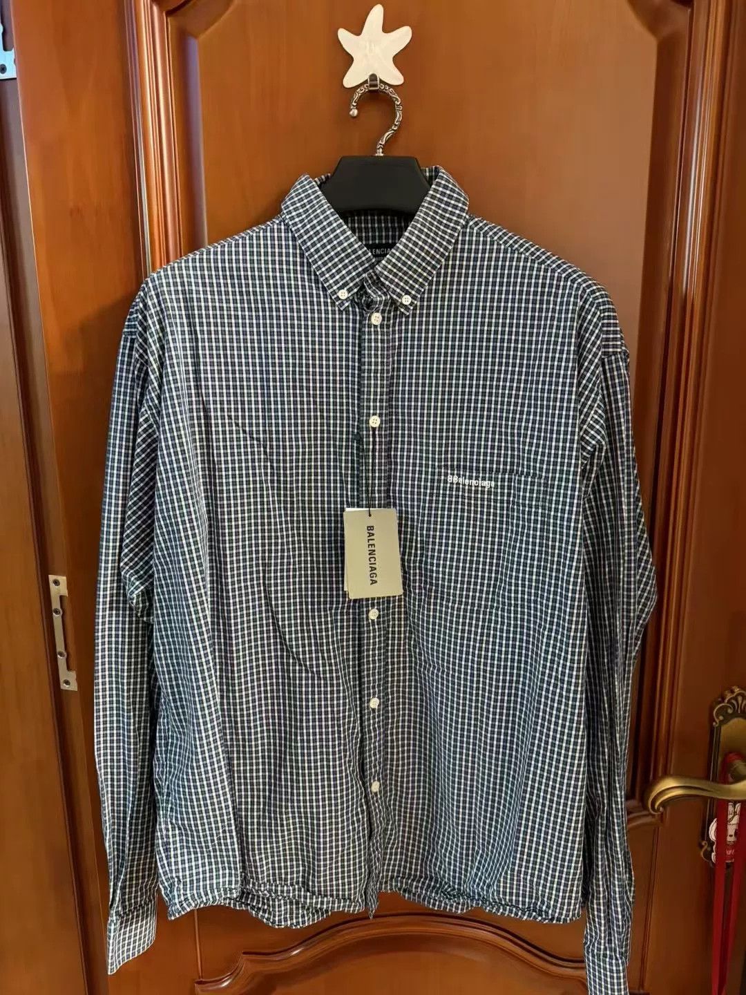 Japanese Brand Balenciaga Plaid Long-Sleeve Shirt Size US M / EU 48-50 / 2 - 1 Thumbnail