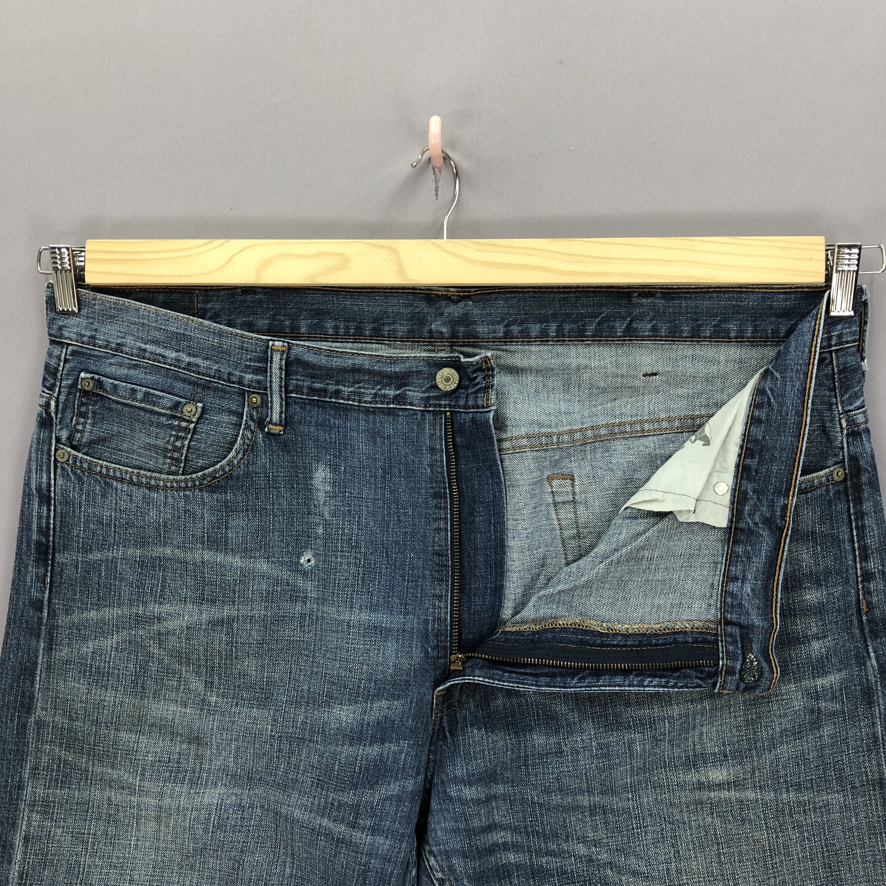 Levi's × Vintage Vintage Levis Baggy Jeans Levi's Faded Light Wash Denim Size US 44 / EU 60 - 6 Thumbnail