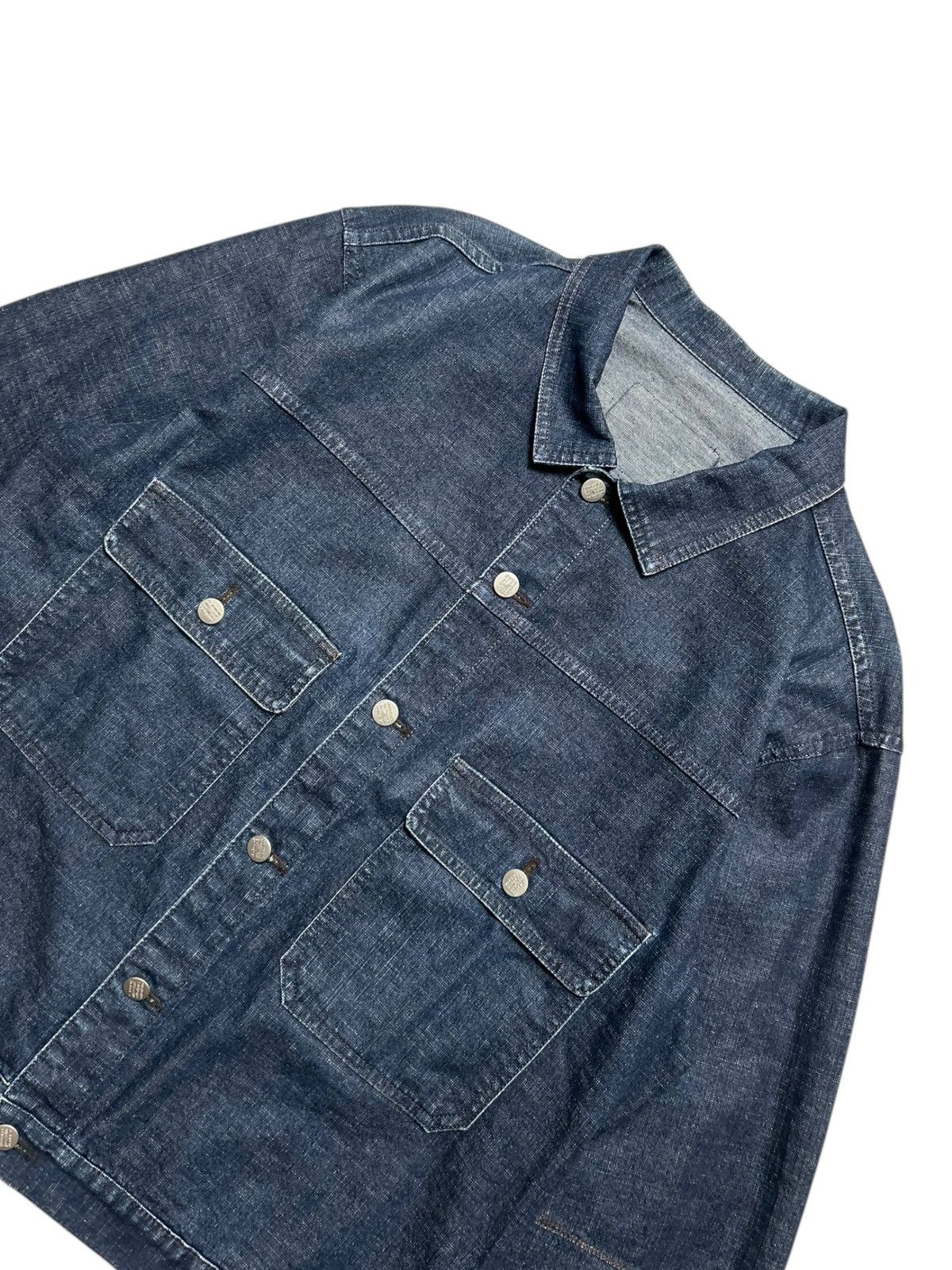 Marithe + Francois Girbaud Vintage Marithe Francois Girbaud Jacket Indigo Denim Trucker Size US L / EU 52-54 / 3 - 8 Thumbnail
