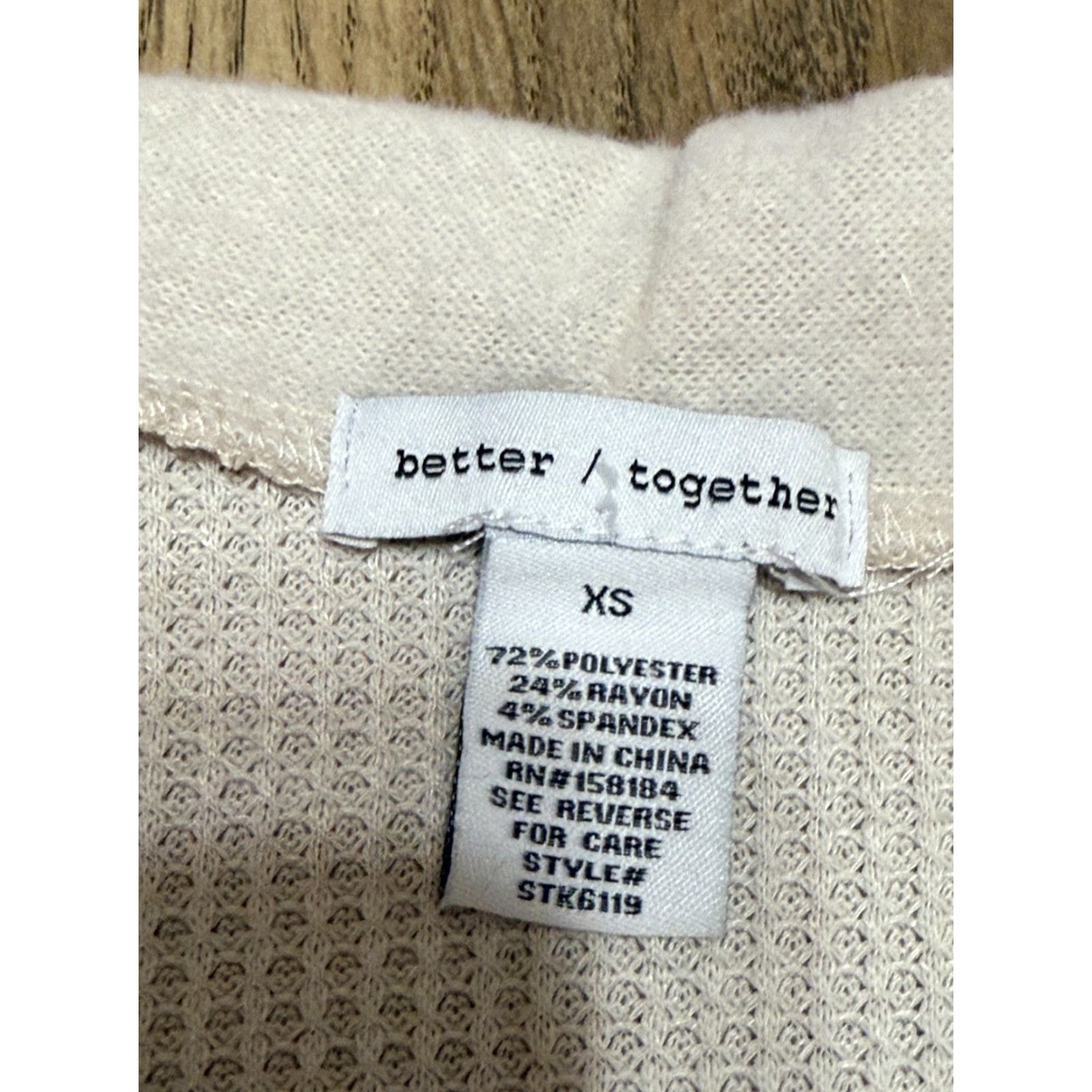 Vintage Better Together Sweater Cardigan Women's XS Open Long Sleeve NWT Ivory Cream Size XS / US 0-2 / IT 36-38 - 5 Thumbnail