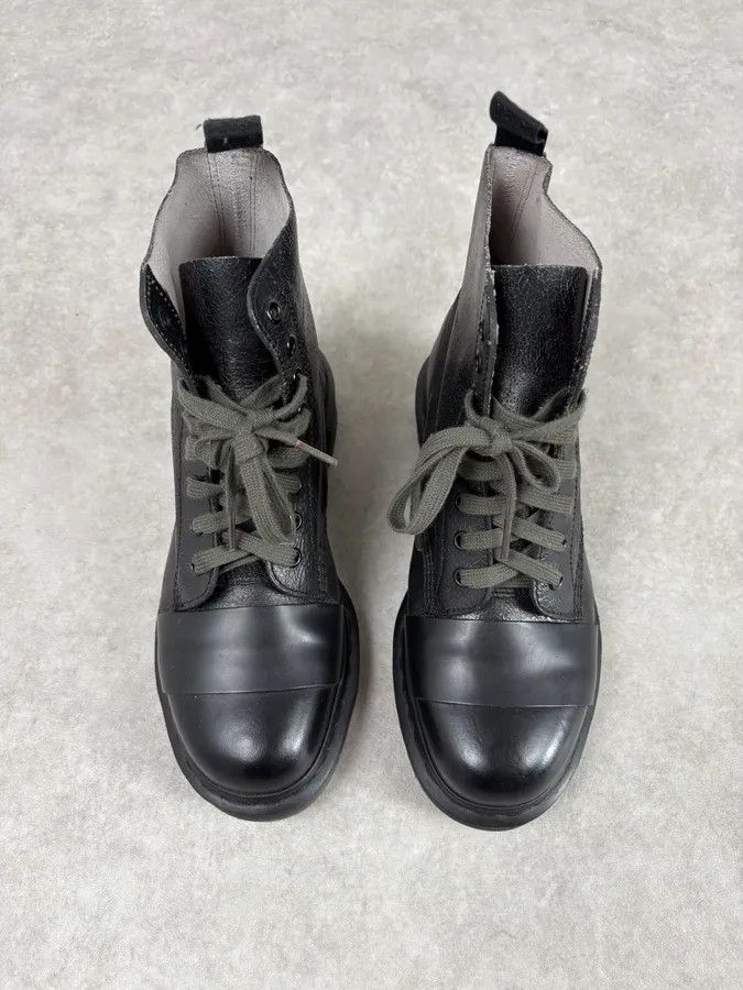 Vintage AW2016 Marni Dr. Martens Black Leather Combat Boots Size US 9 / EU 42 - 2 Thumbnail