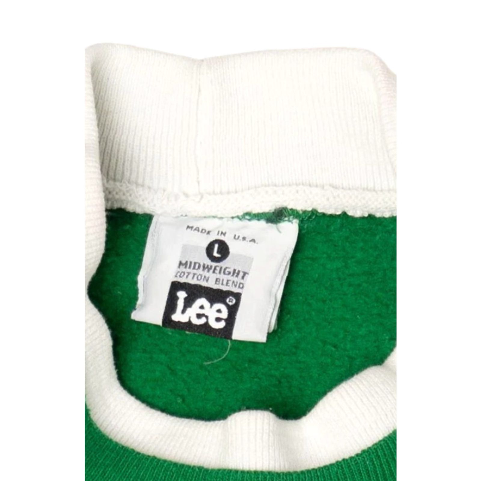 Lee VINTAGE Lee Mt'Neers Raglan Sweatshirt Large Green 1990s Mens Womens Boys Girls Size US L / EU 52-54 / 3 - 3 Thumbnail