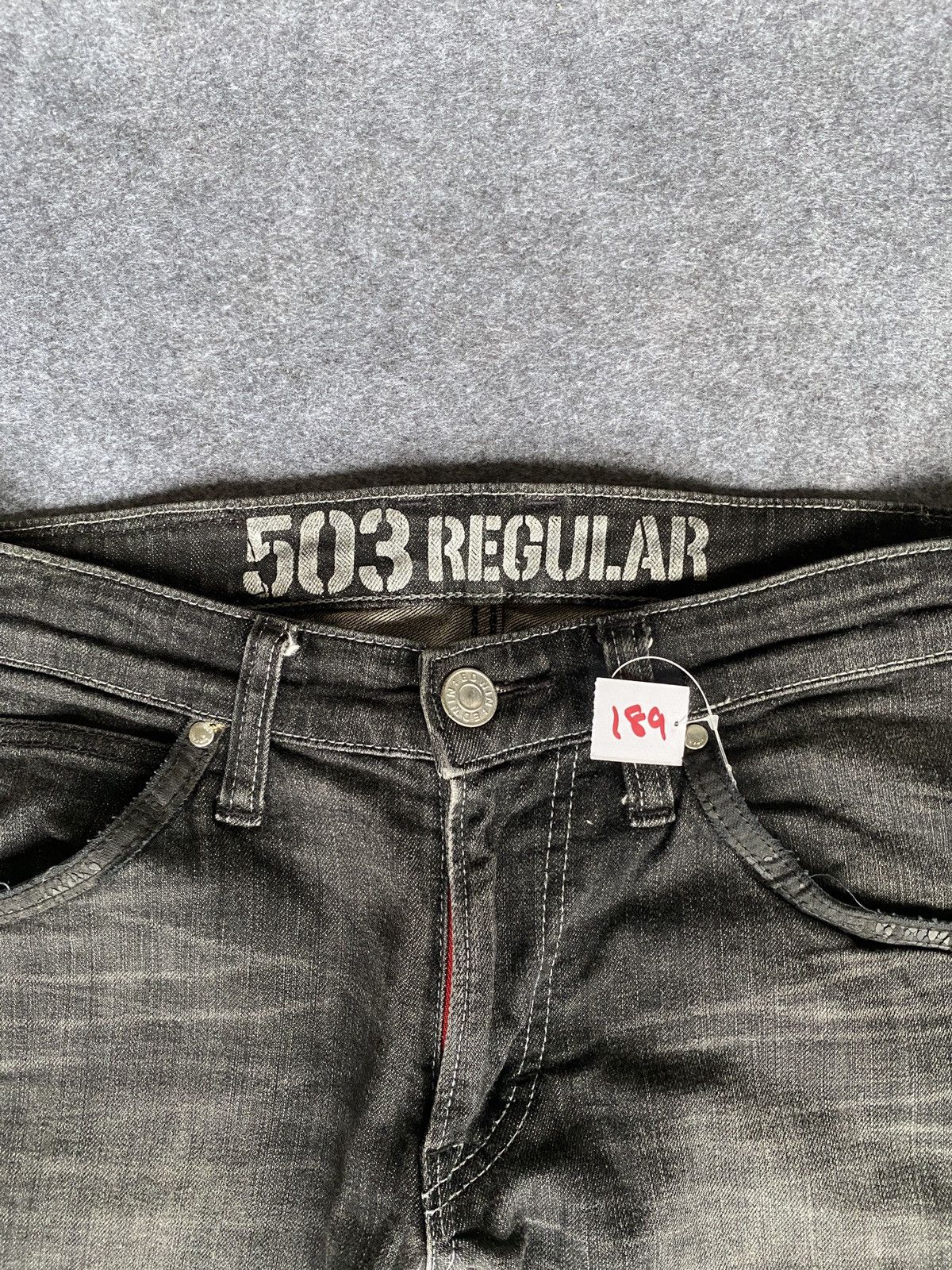 Edwin × PPFM Vintage edwin 503 blue trip denim Size US 29 - 5 Thumbnail