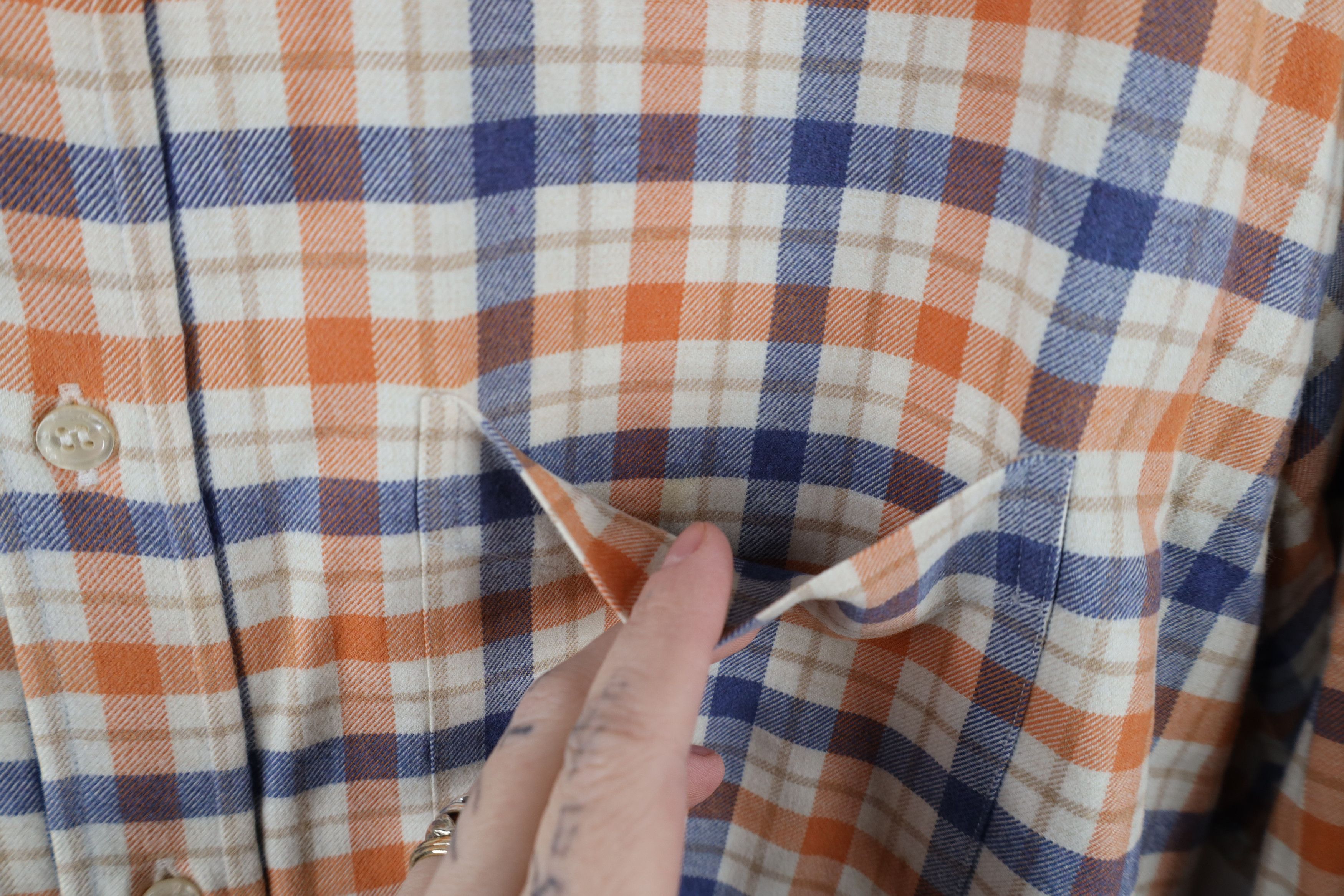 Paul & Shark × Vintage Paul & Shark Yachting Plaid Flannel Button Down Shirt Size US M / EU 48-50 / 2 - 6 Thumbnail