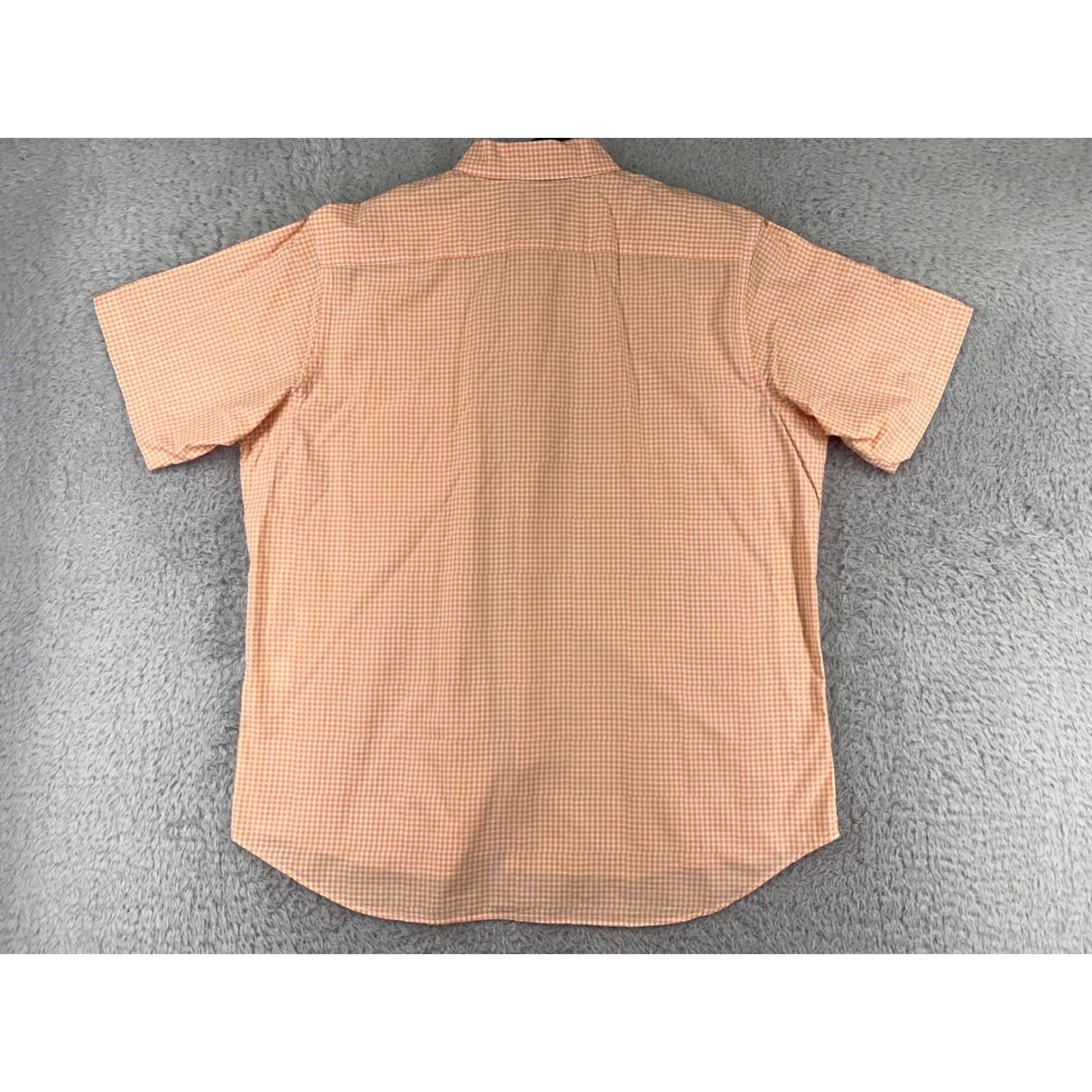 Tailorbyrd TAILORBYRD Shirt Mens XL Orange Plaid 100% Cotton Button-Up Golf Casual Workwear Mens, Classic, Designer, American, 90s Theme? Size US XL / EU 56 / 4 - 2 Thumbnail