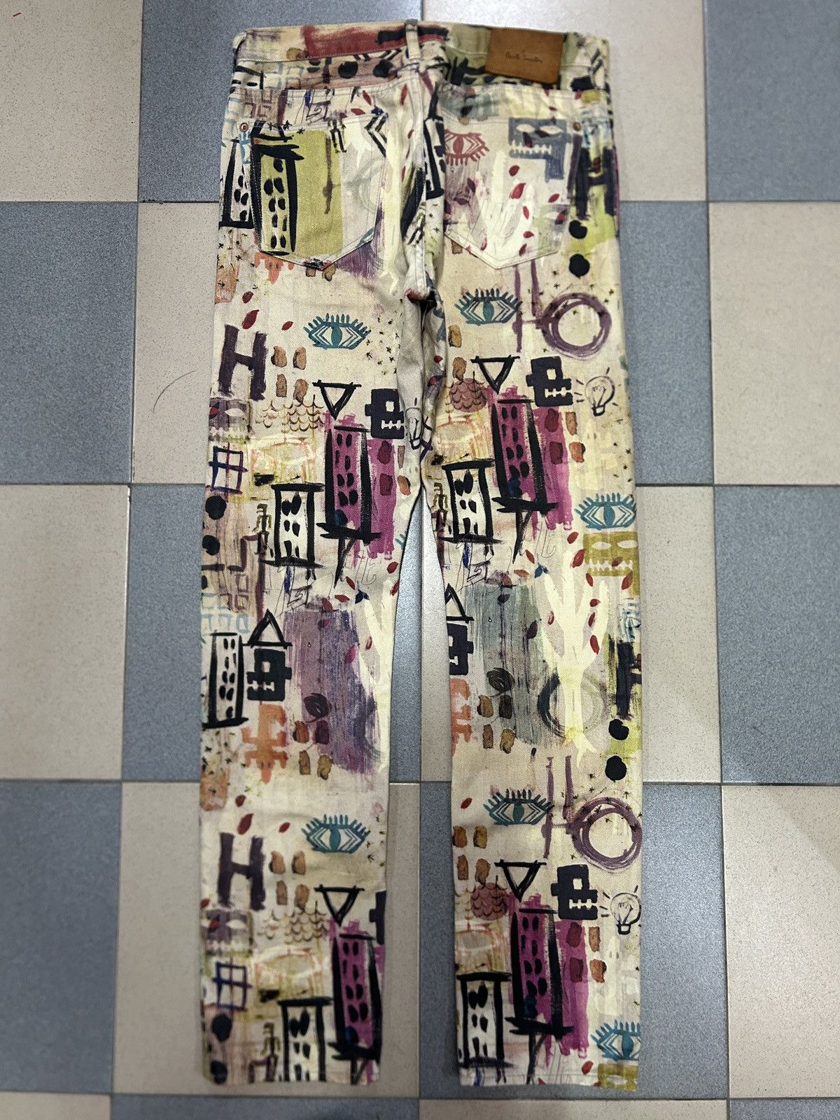 Paul Smith Paul Smith X Jean Michel Basquiat Jeans Size US 31 - 5 Thumbnail