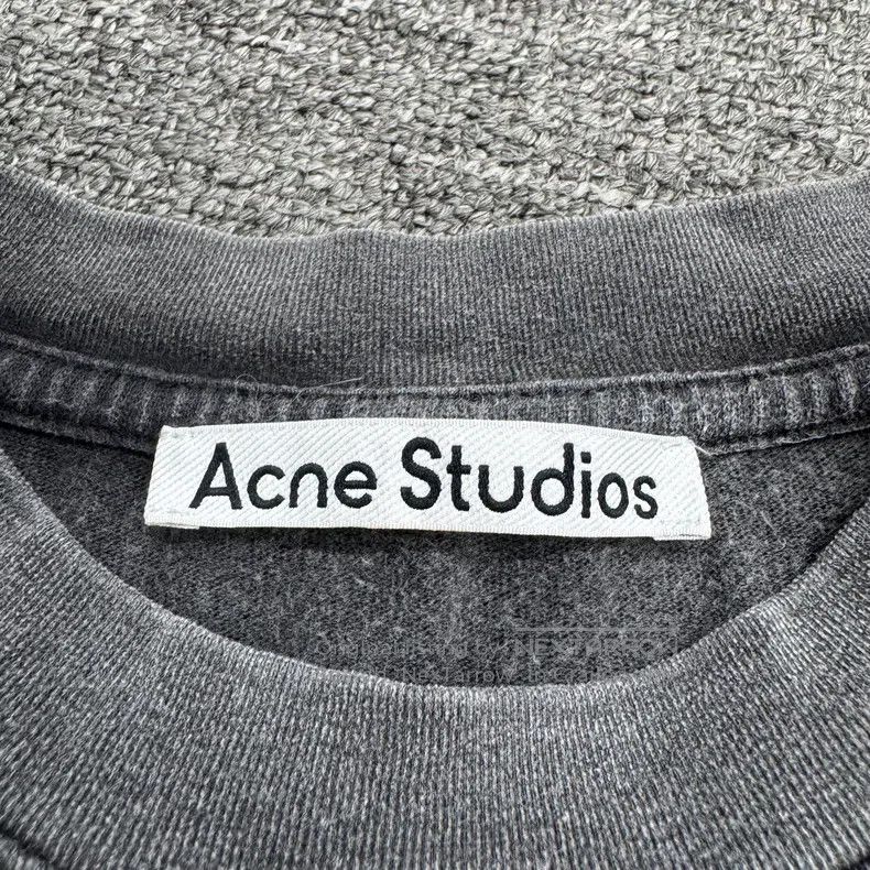 Acne Studios Acne Studios Grey distressed short-sleeved shirt Size US S / EU 44-46 / 1 - 3 Thumbnail