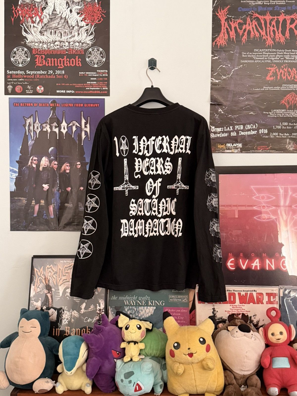 Band Tees Surrender of Divinity 10 Years Blasphemous Anniversary LS Size US L / EU 52-54 / 3 - 4 Thumbnail