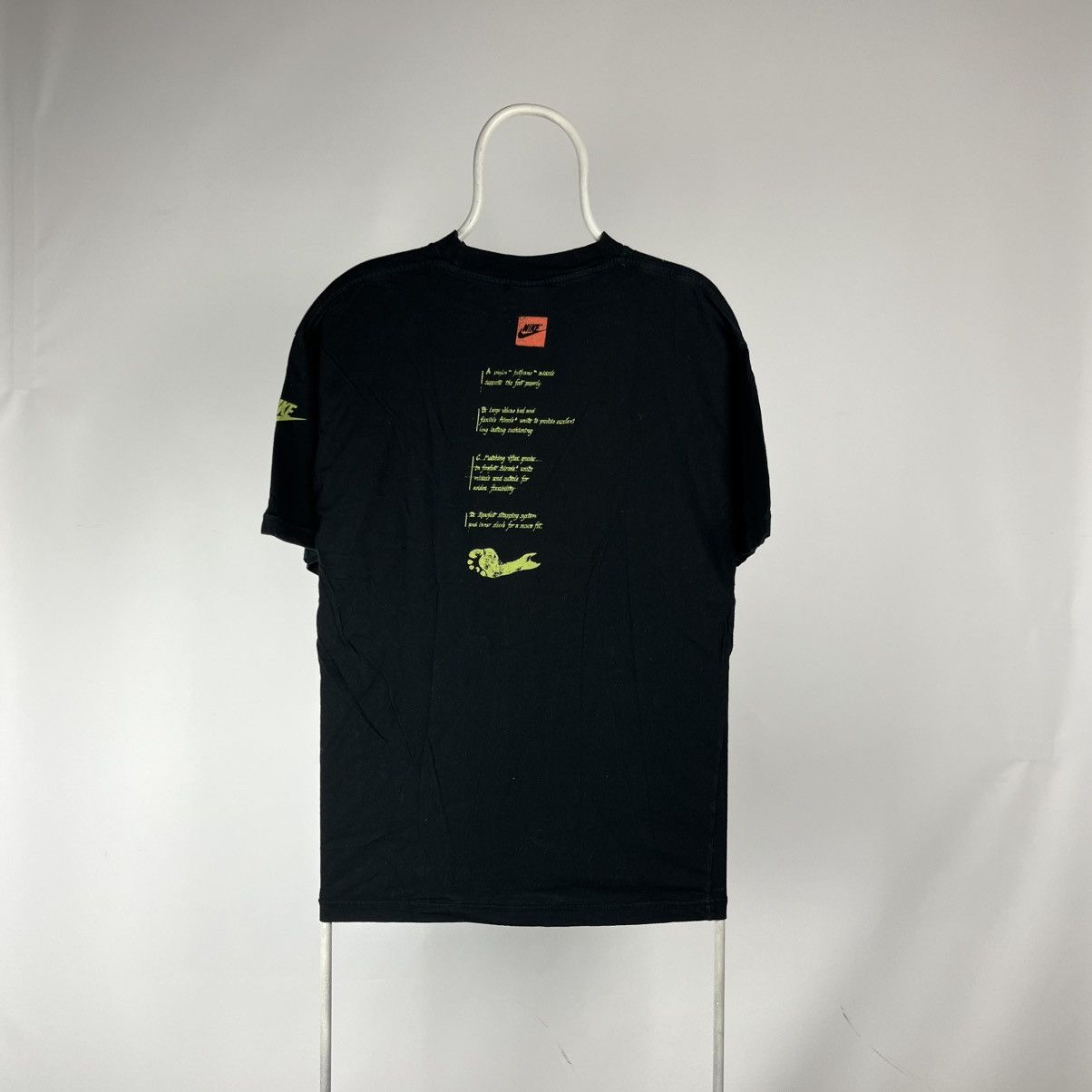 Nike Vintage 1990s Nike Europe Air Max Footprint Swoosh Tshirt Size US L / EU 52-54 / 3 - 2 Thumbnail