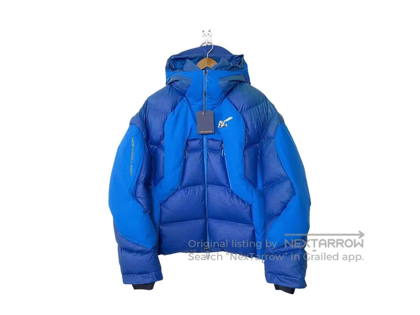 Louis Vuitton Blue Puffer Jacket with Hood . Size US L / EU 52-54 / 3 - 1 Thumbnail
