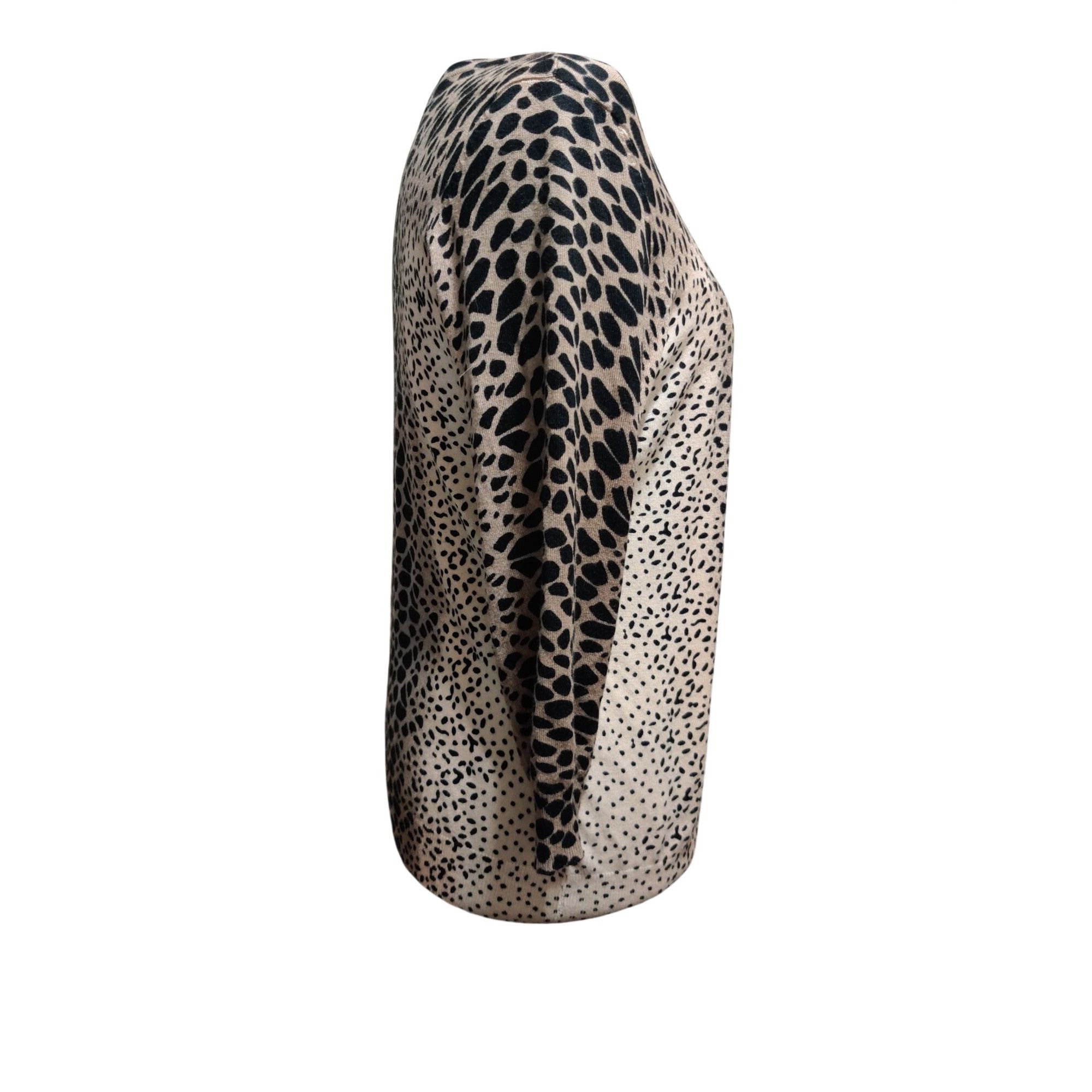 Other Leopard Print Cardigan Size L Lightweight Button Front Sweat Size L / US 10 / IT 46 - 3 Thumbnail