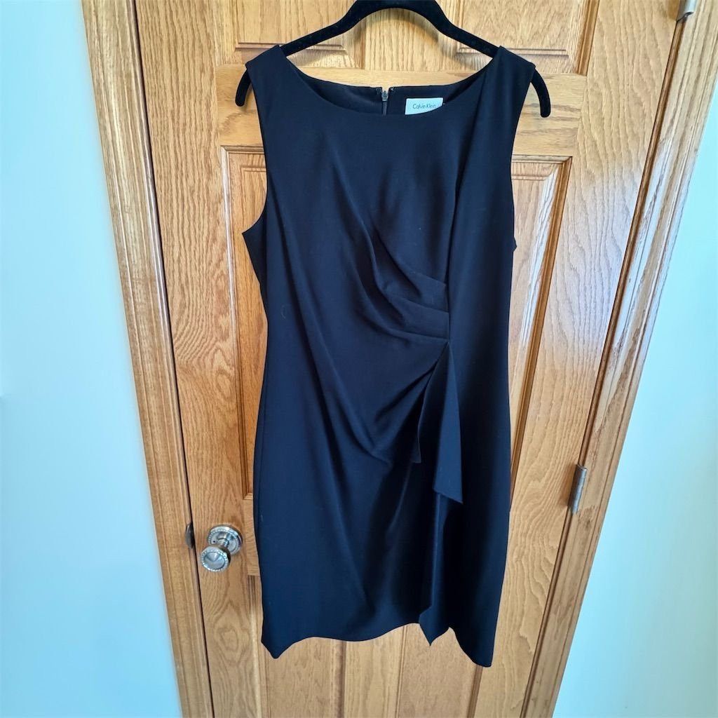 Calvin Klein Calvin Klein Women's Black Sleeveless Sheath Dress Size 12 Size XL / US 12-14 / IT 48-50 - 3 Thumbnail