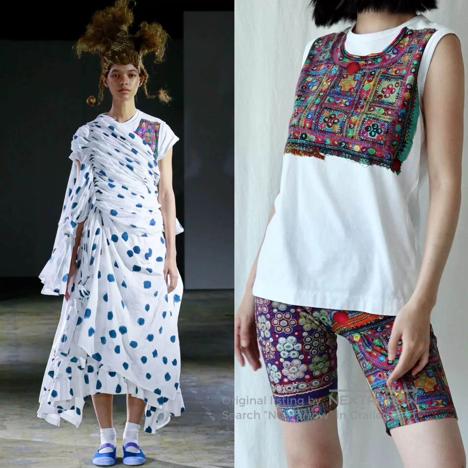 Comme des Garcons Floral Print Sleeveless Summer Top. Size S / US 4 / IT 40 - 2 Thumbnail