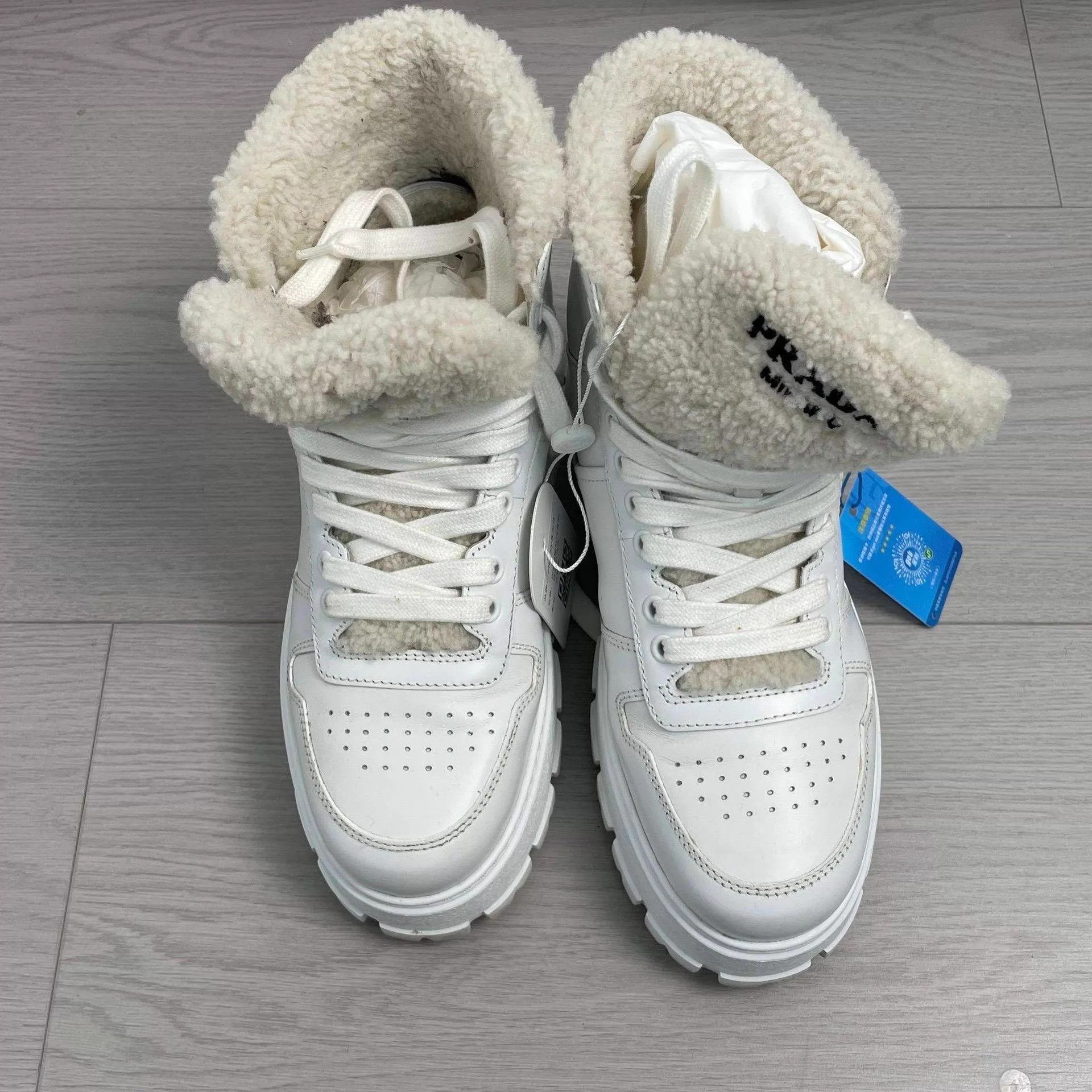 Prada Prada Cotton Fleece-Lined 38 Shoes Size US 7.5 / IT 37.5 - 2 Thumbnail