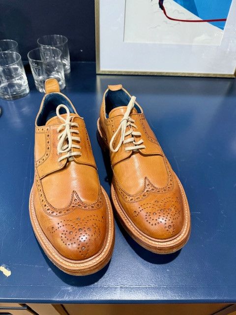 Barker Bailey Cedar Calf Brogue Derby Shoes Size US 9 / EU 42 - 1 Thumbnail