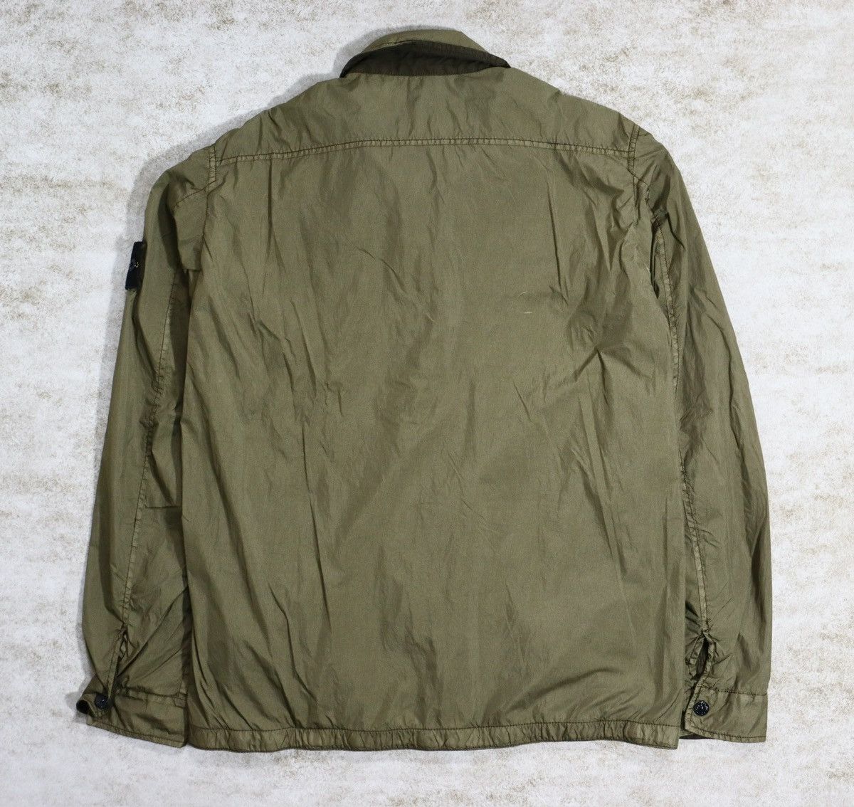 Stone Island Stone Island Garment Dyed Crinkle Cotton Lined Overshirt Size US M / EU 48-50 / 2 - 2 Thumbnail