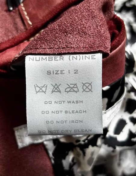 Number (N)ine Number (N)ine 2001SS Runway Cowhide Panelled Jacket Size 40S - 9 Thumbnail