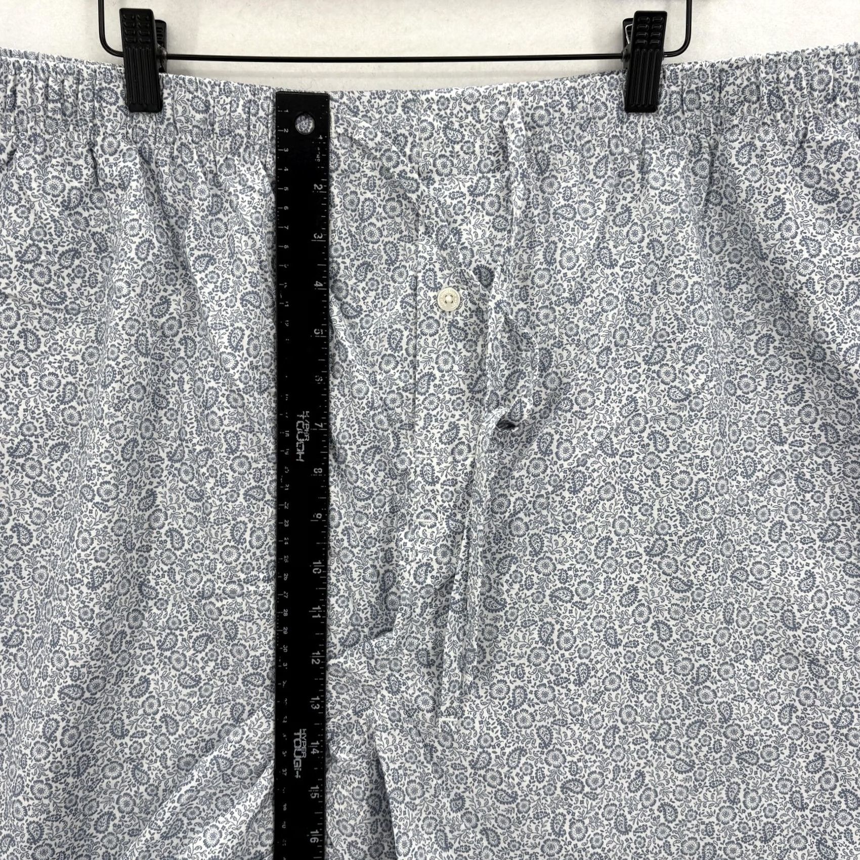 Hart Schaffner Marx Hart Schaffner Marx Sleep Shorts Mens Big 3X Blue Floral Cotton Loungewear Print Size US 39 - 7 Thumbnail
