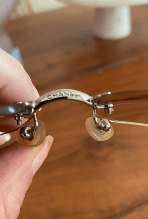 Chanel Chanel Sunglasses 4017-D Rhinestone Logo Rimless Vintage Size ONE SIZE - 6 Thumbnail