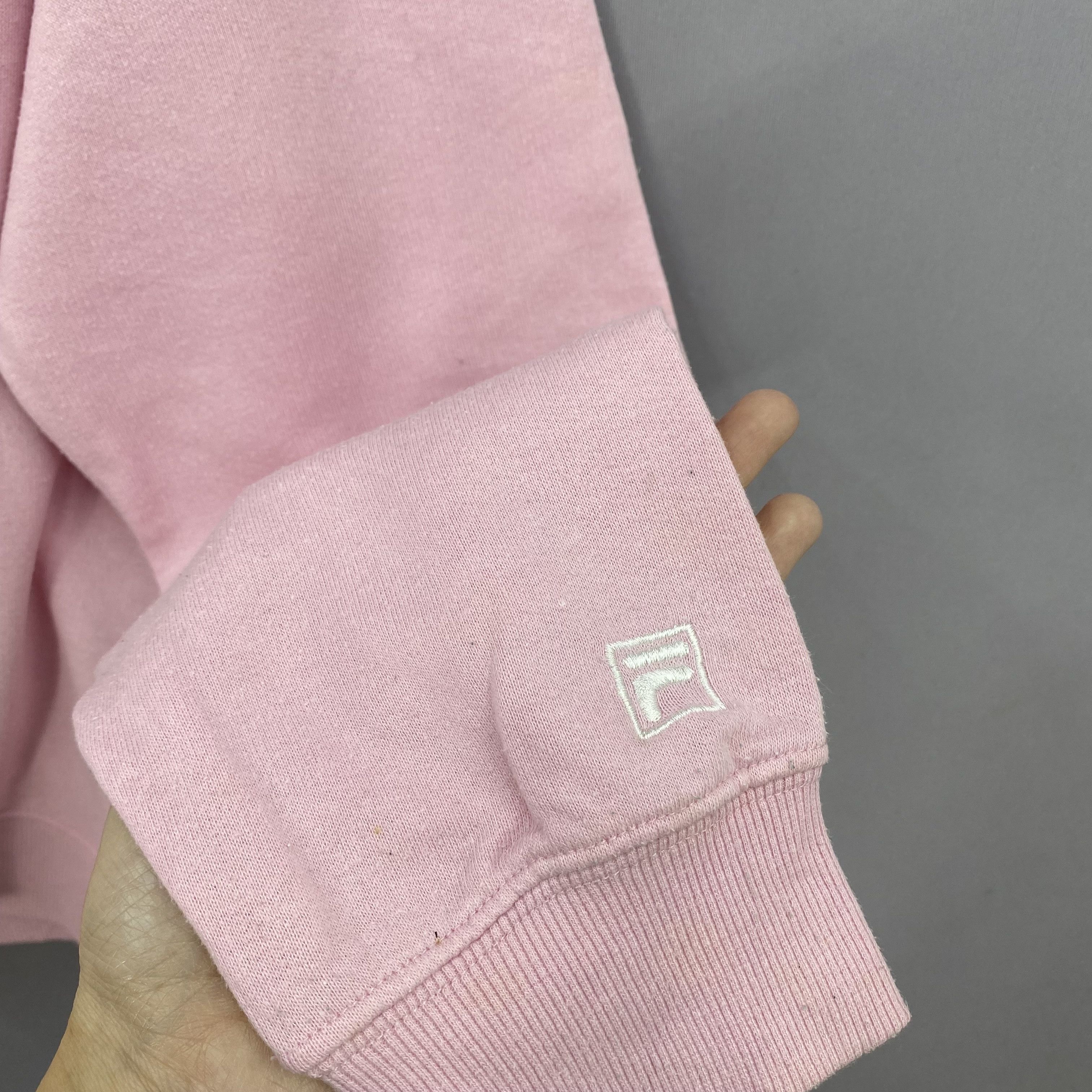 Fila Vintage 90S Fila Polo Sweatshirt Pink Pullover Sweater Size US L / EU 52-54 / 3 - 6 Thumbnail