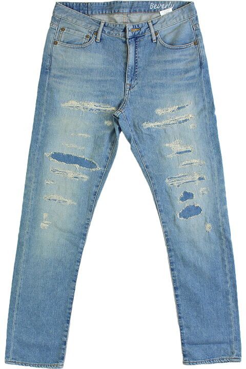 Japan Blue Japan Blue Beverly Tapered Ripped Jean Size US 32 / EU 48 - 2 Thumbnail