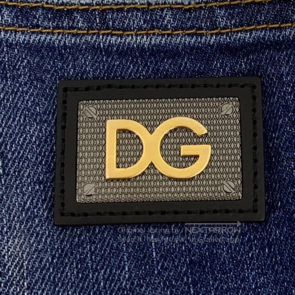 Dolce & Gabbana Dolce Gabbana Dark blue water-washed distressed design cot Size US 32 / EU 48 - 6 Thumbnail