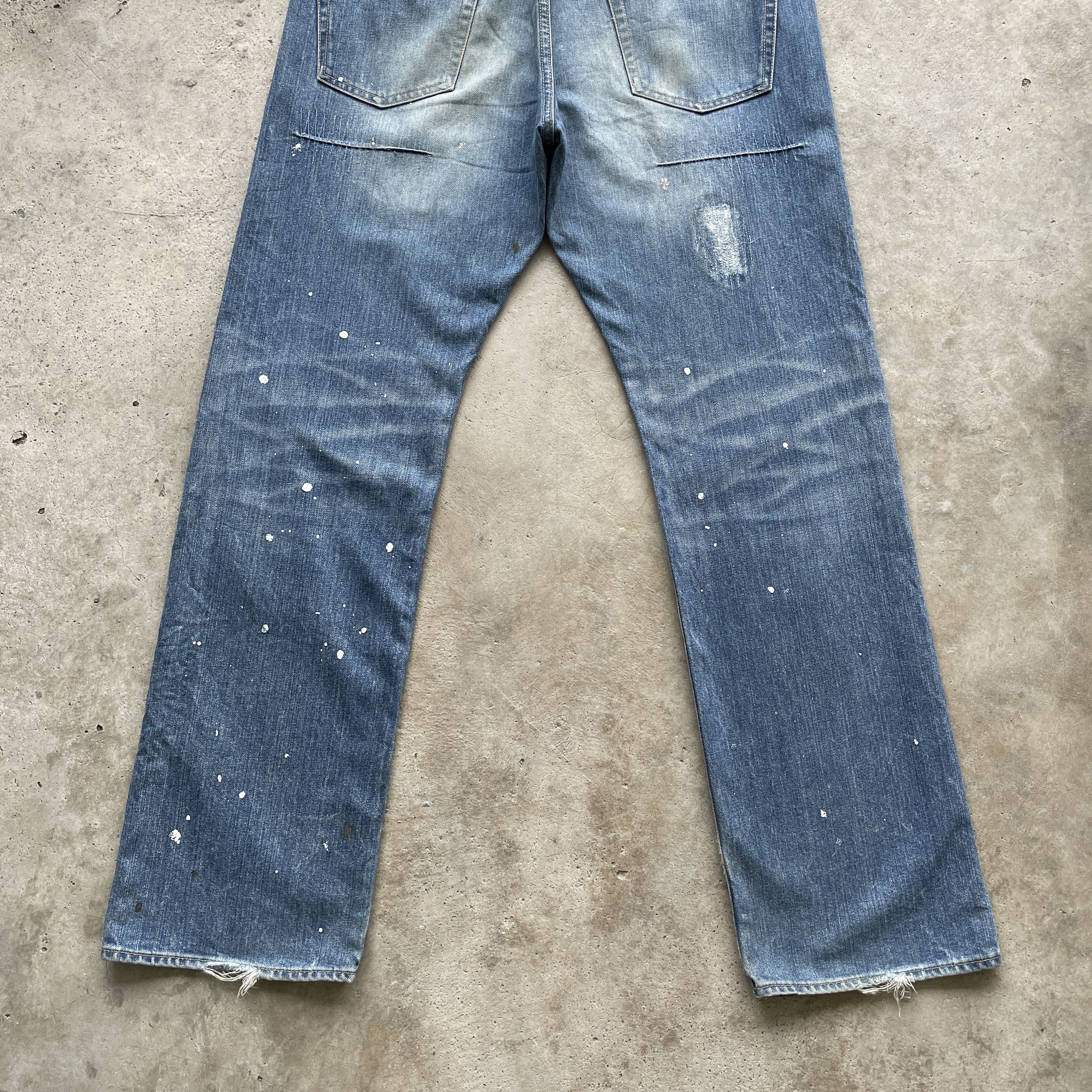 Japanese Brand × Takeo Kikuchi Vintage Takeo Kikuchi Painter Denim Faded Jeans Pants W36 Size US 36 / EU 52 - 11 Thumbnail