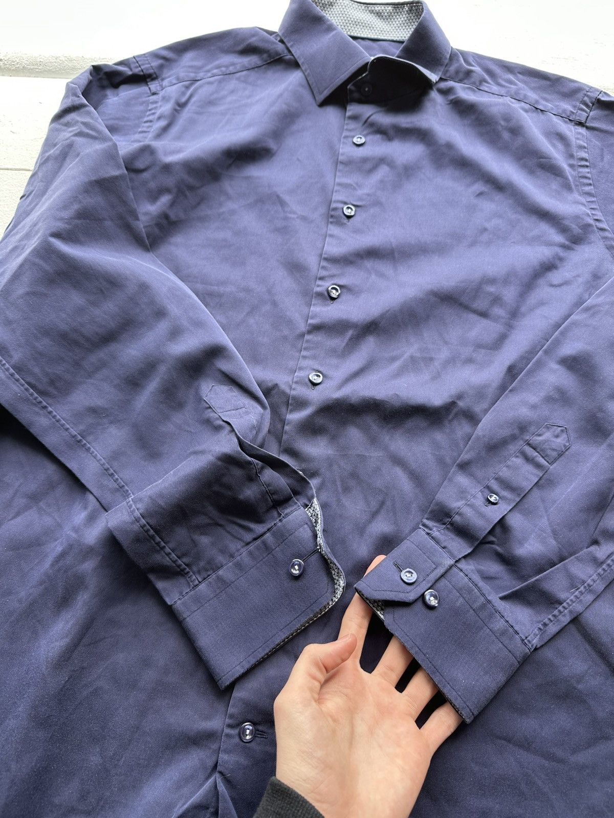 Eton × Vintage 🚨 VINTAGE ETON Spa Button Up Luxury Shirt Made in Italy Size US M / EU 48-50 / 2 - 7 Thumbnail