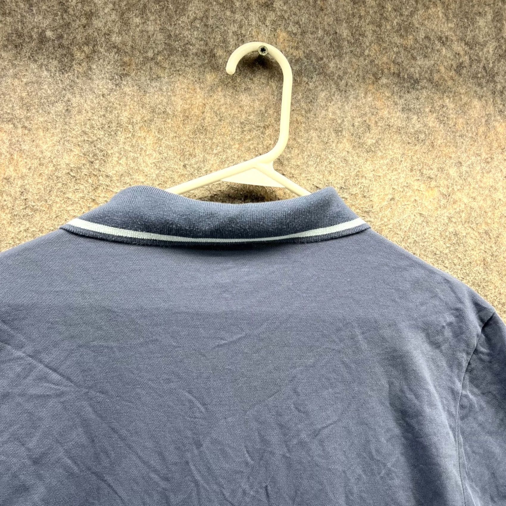 Bonobos Bonobos Polo Shirt Men Large Heather Blue Casual Pima Cotton Slim Fit Preppy Polo Shirt Bonobos Blue Short Sleeve 42 in Chest Slim Fit Vintage Men Size US L / EU 52-54 / 3 - 4 Thumbnail