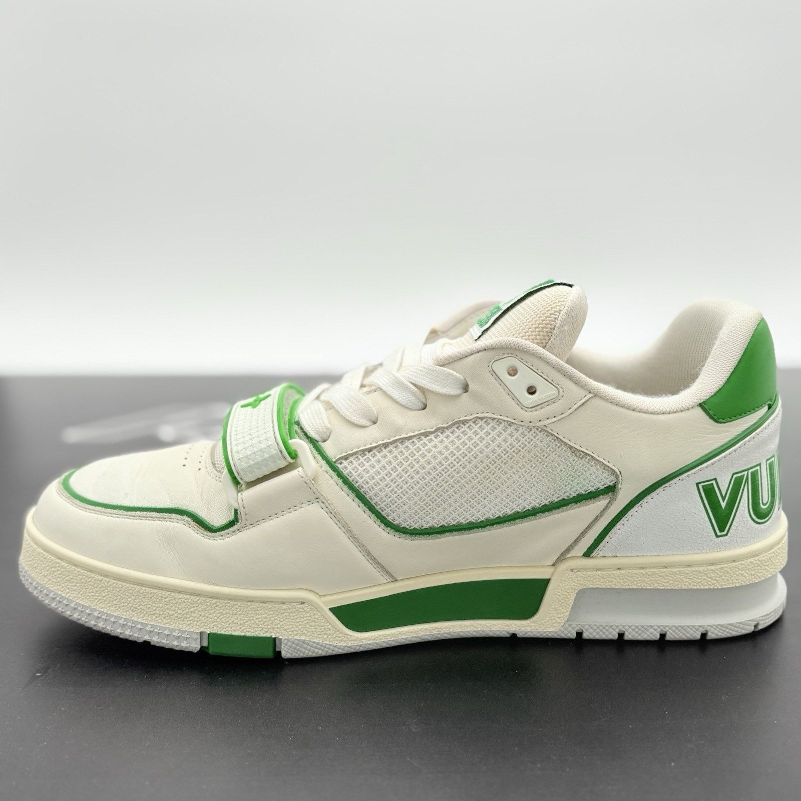 Louis Vuitton 11-11.5 Louis Vuitton Strap Trainer ' Green ' | SUPER CLEAN! Size US 11 / EU 44 - 4 Thumbnail