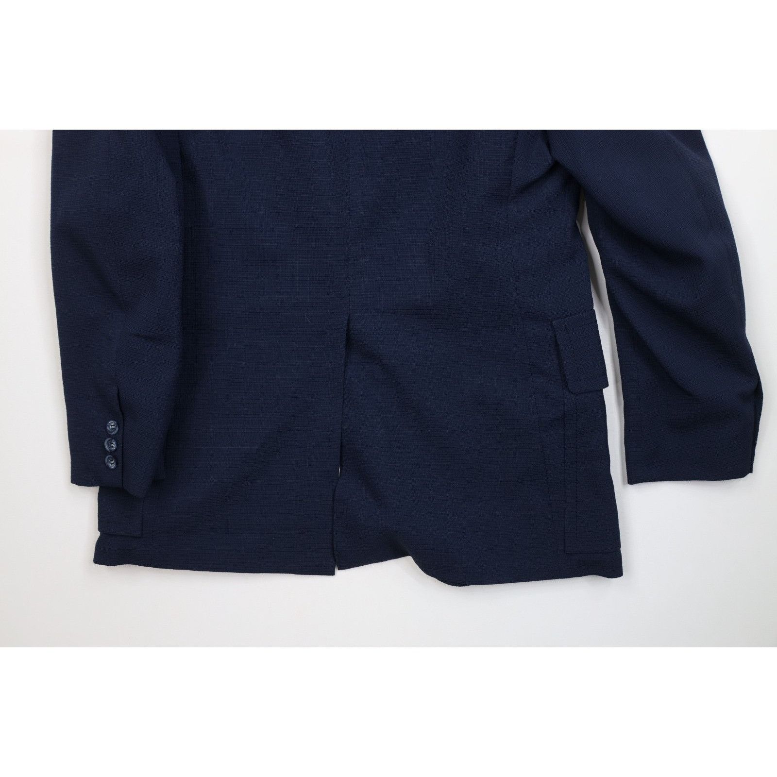 Vintage Vintage 70s Streetwear 2 Piece Knit Suit Wedding Na Size 38R - 10 Thumbnail
