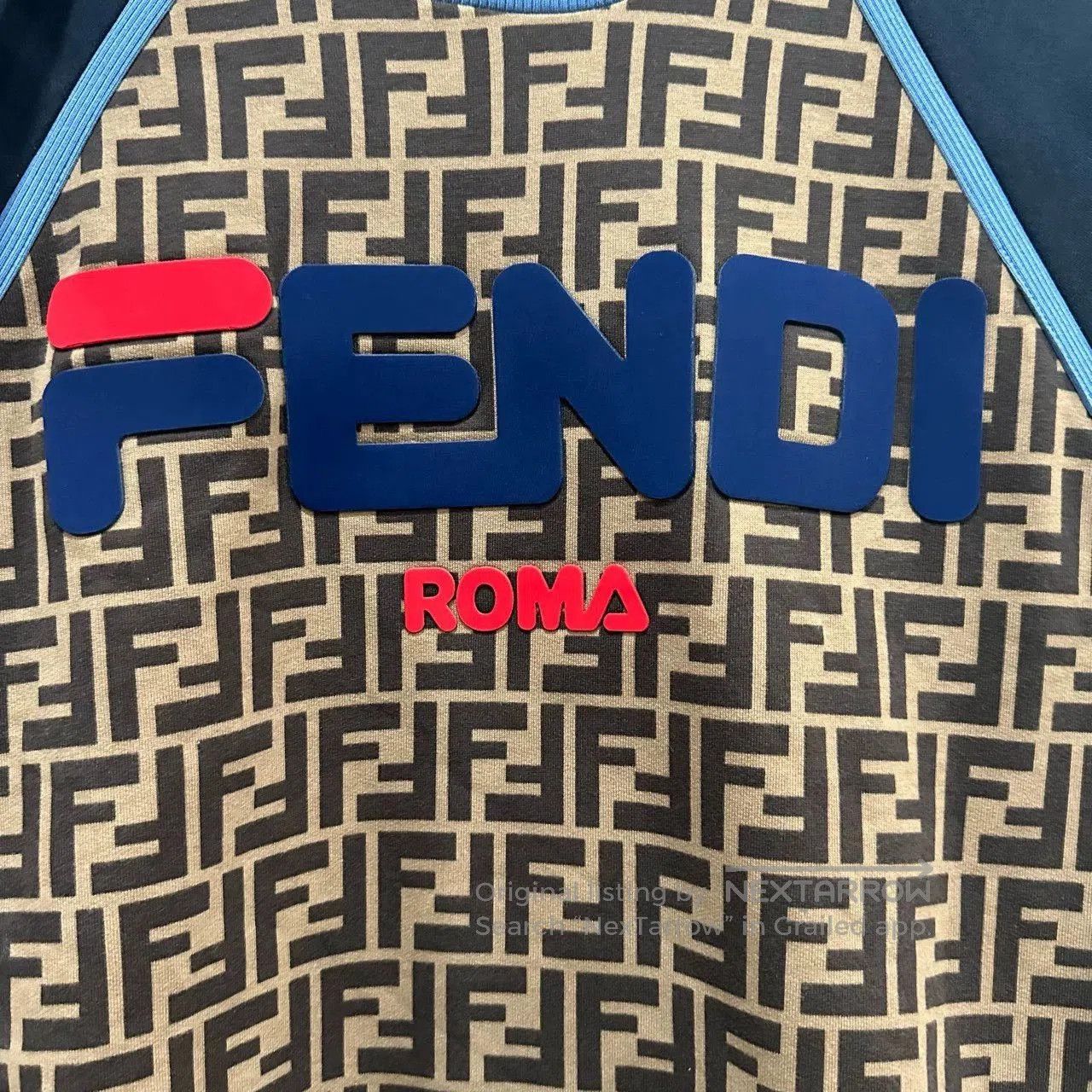 Fendi Fendi FF Logo Print Crewneck Sweatshirt. Size US M / EU 48-50 / 2 - 4 Thumbnail