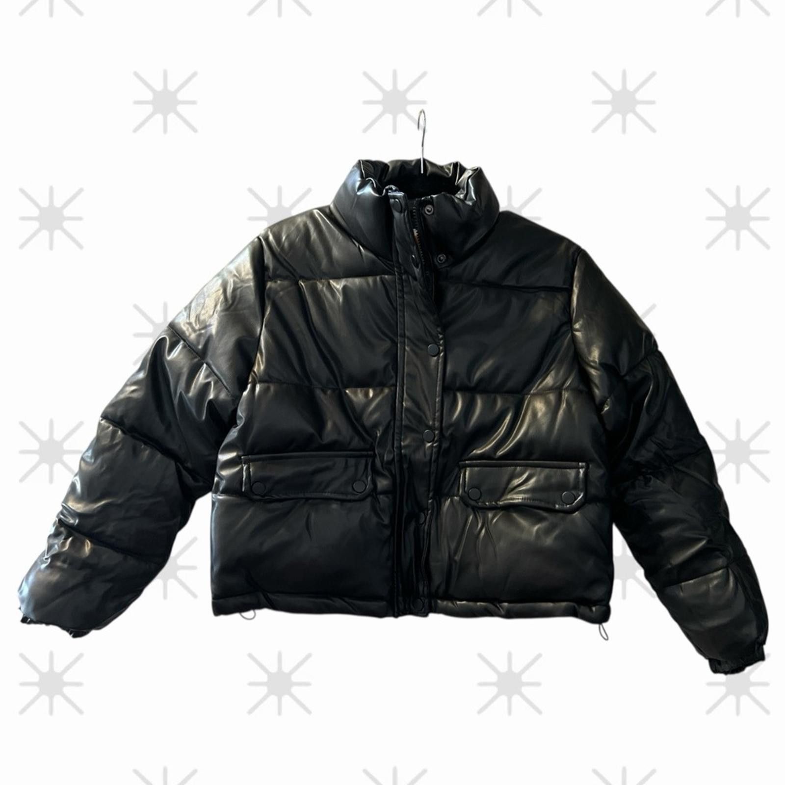 Other C&C California Black Puffer Jacket Size L / US 10 / IT 46 - 2 Thumbnail