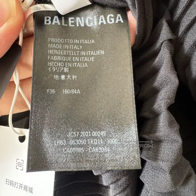 Balenciaga Balenciaga Black Pleated Dress Size XS / US 0-2 / IT 36-38 - 5 Thumbnail