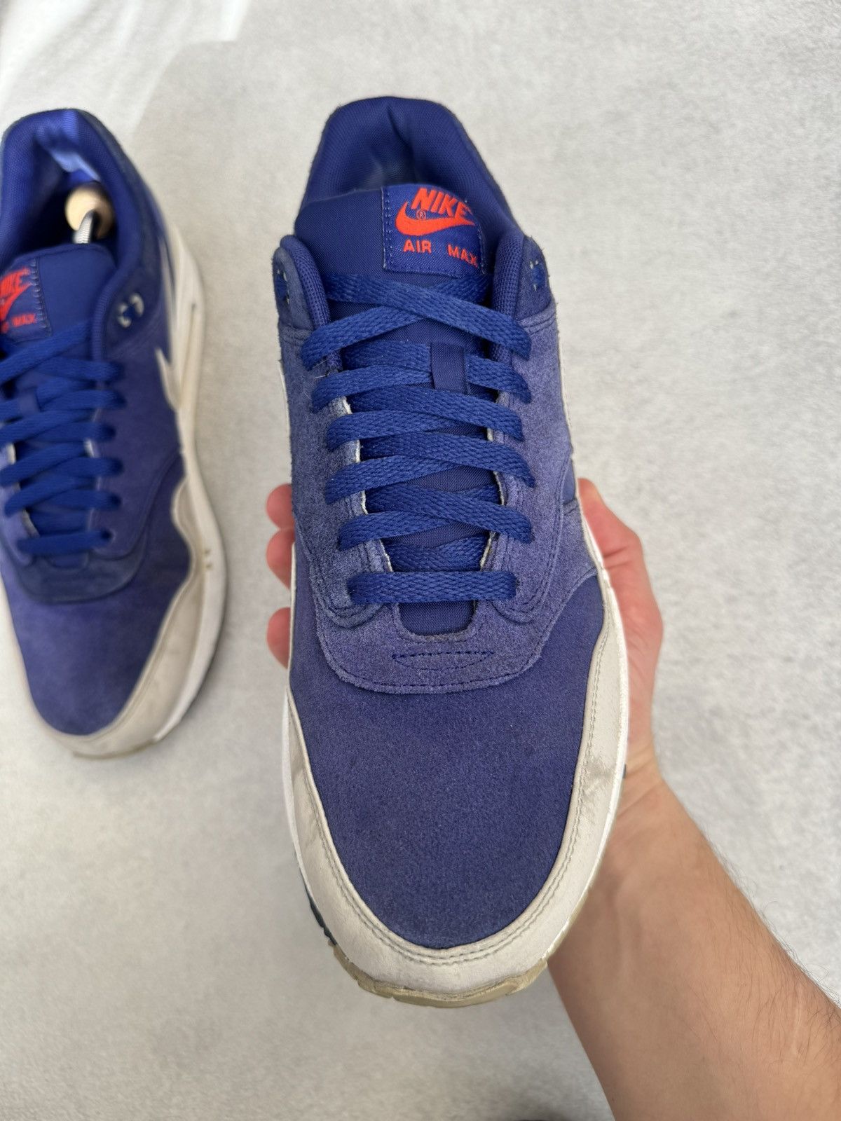 Nike Nike Air Max 1 Premium Deep Royal Granite US12 512033-408 Size US 12 / EU 45 - 9 Thumbnail