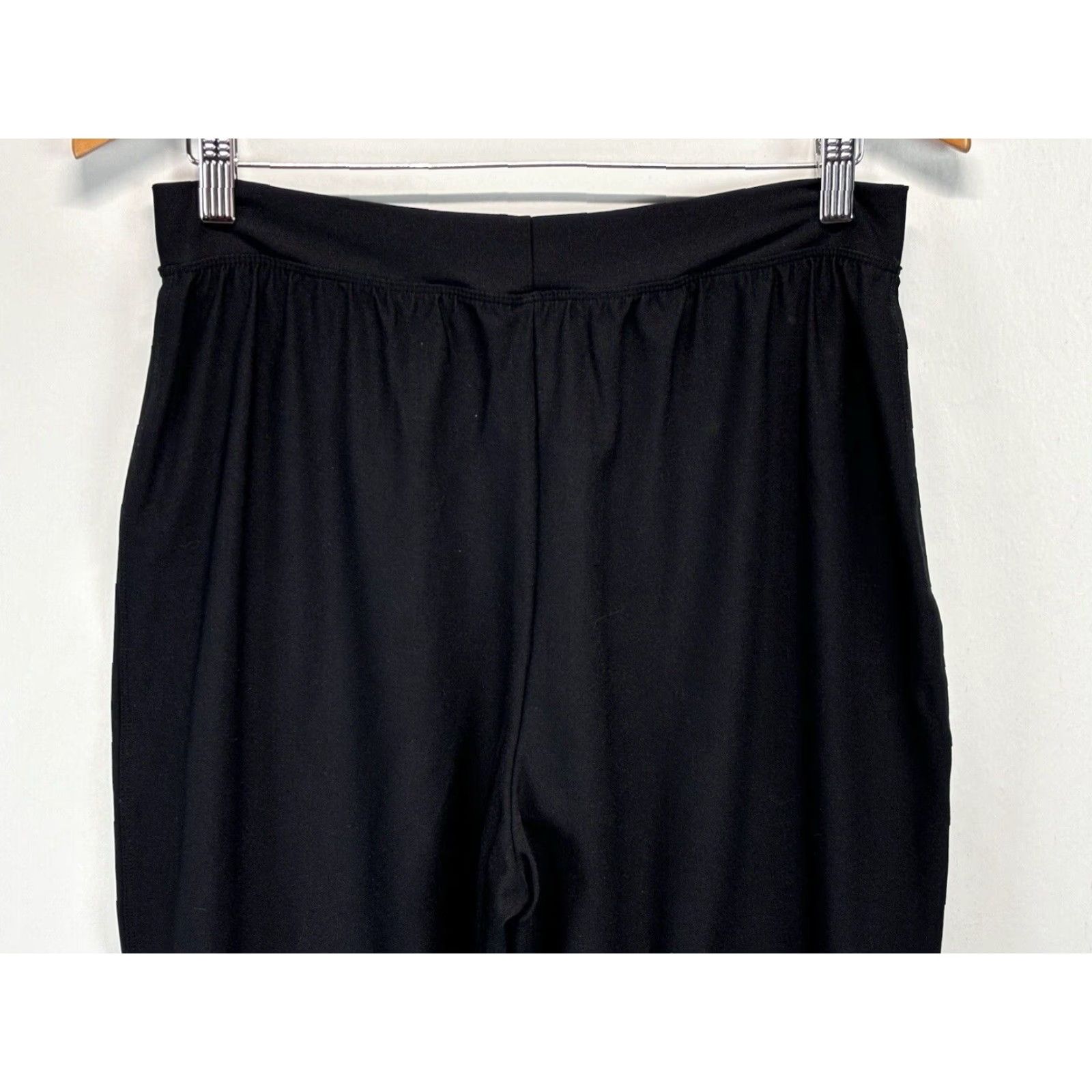 Spanx Spanx Wide Leg Crop Pants Sz Large Women’s Black Pull On Comfort Lined Size 36" / US 14 / IT 50 - 4 Thumbnail