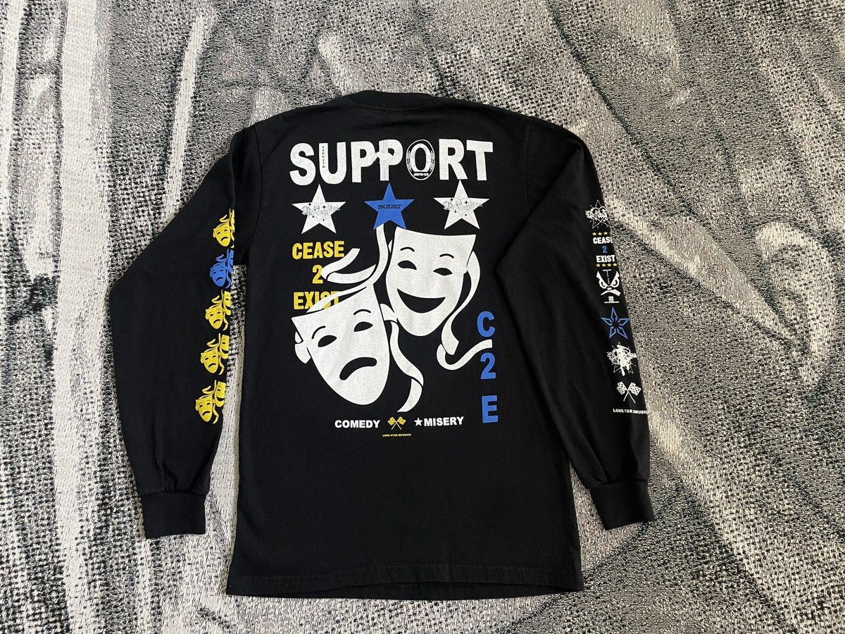 Drain Gang × Sad Boys Cease 2 Exist Tour Varg Merch Shirt Size US S / EU 44-46 / 1 - 1 Thumbnail